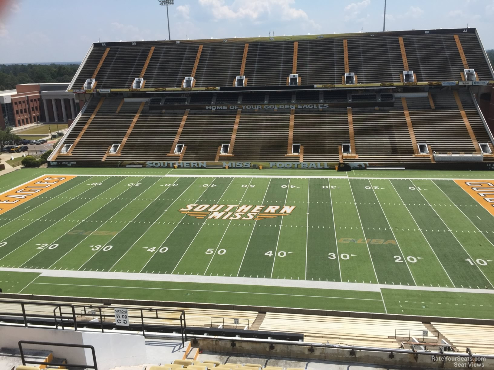 section dd, row 15 seat view  - m.m. roberts stadium