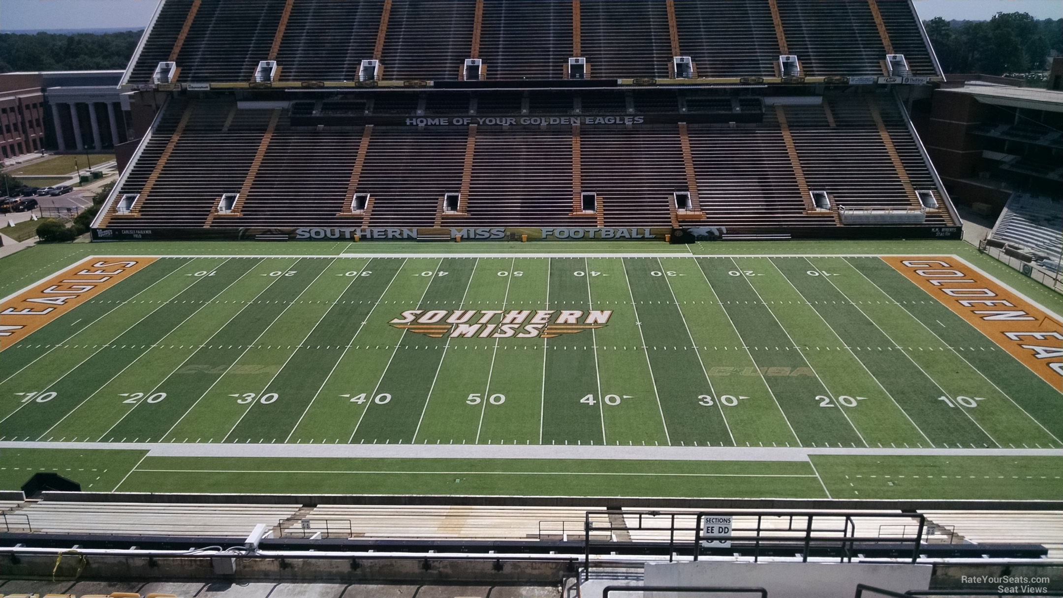 section ee, row 15 seat view  - m.m. roberts stadium