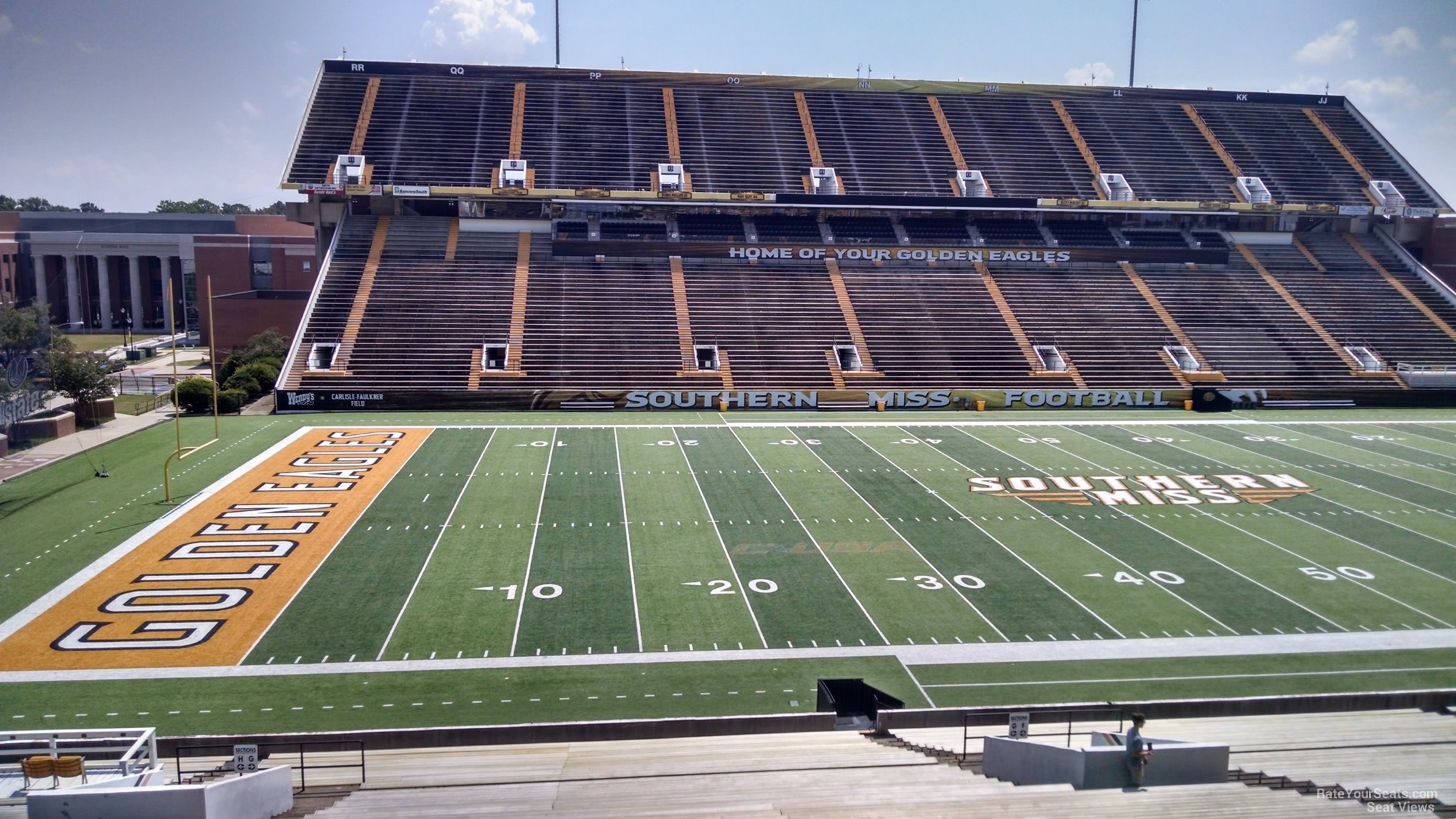 section g, row 42 seat view  - m.m. roberts stadium