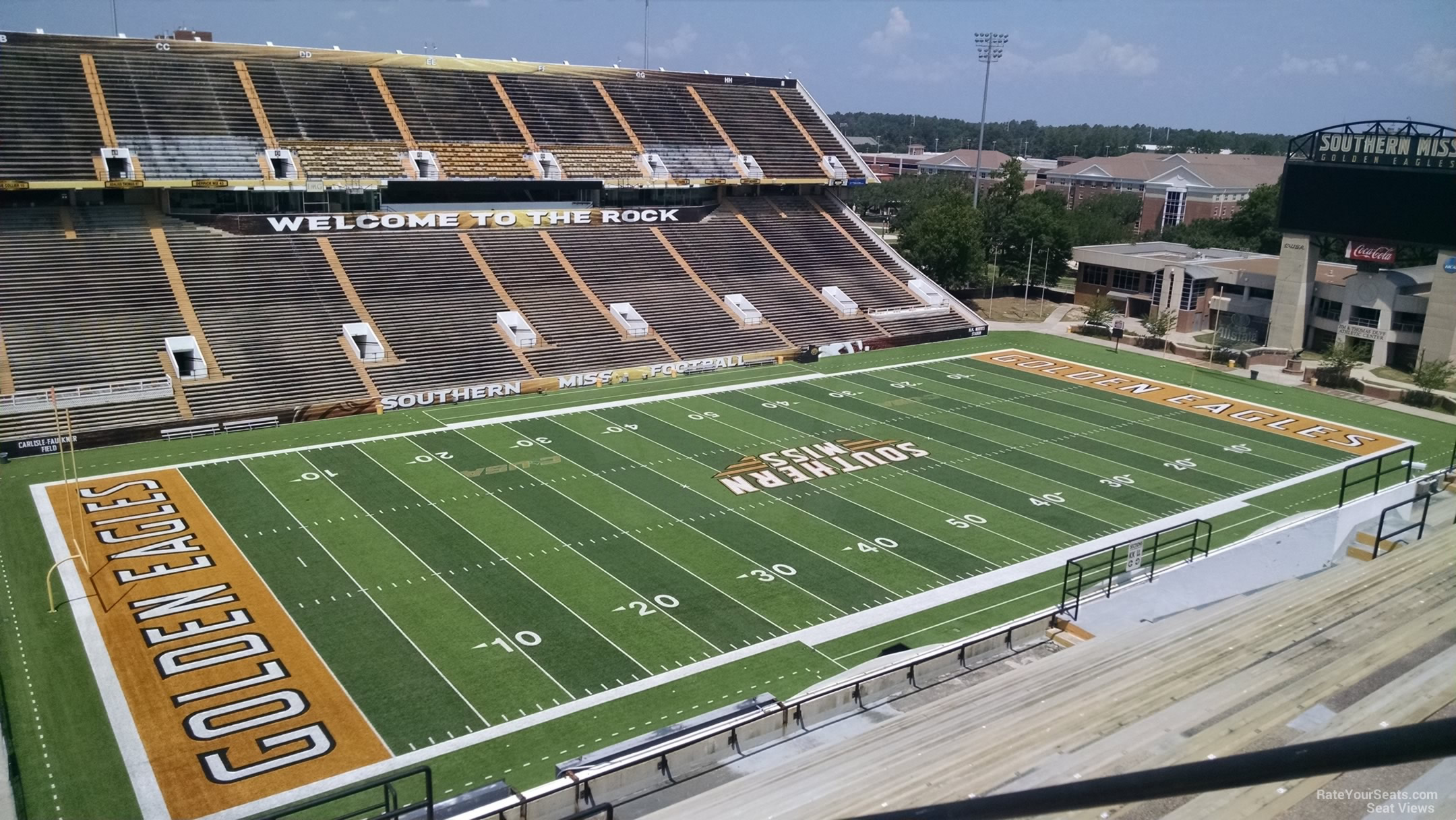 section jj, row 15 seat view  - m.m. roberts stadium