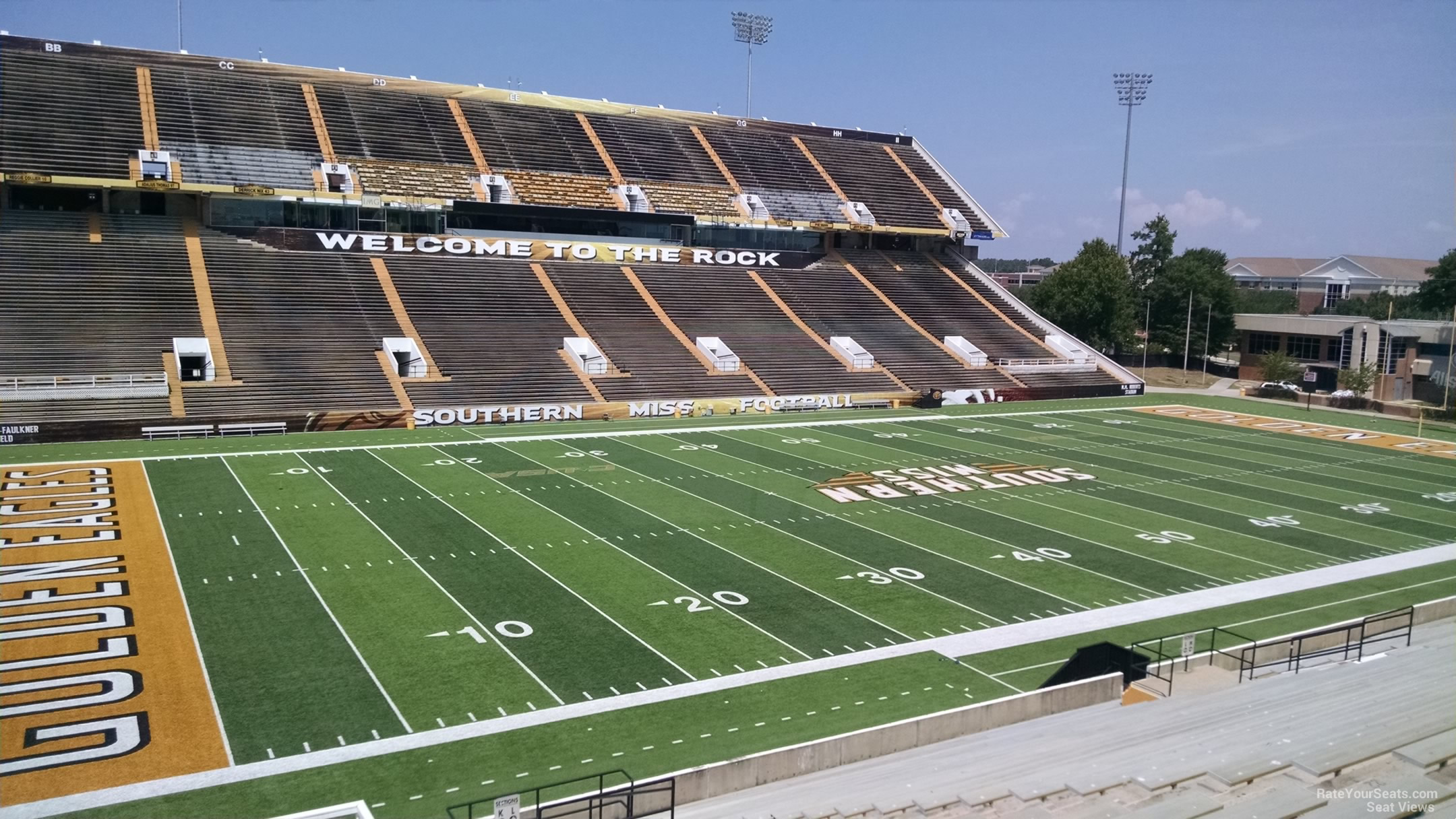 section k, row 28 seat view  - m.m. roberts stadium