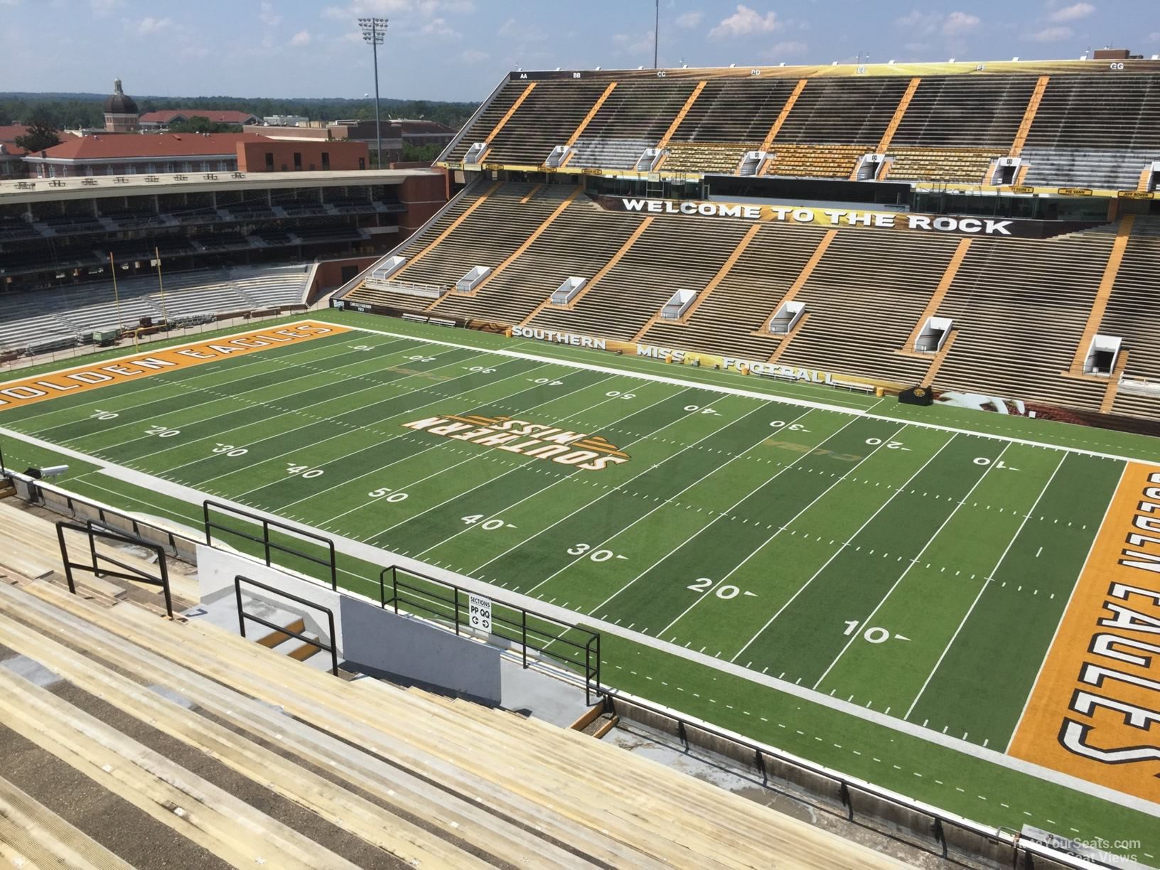 section qq, row 15 seat view  - m.m. roberts stadium