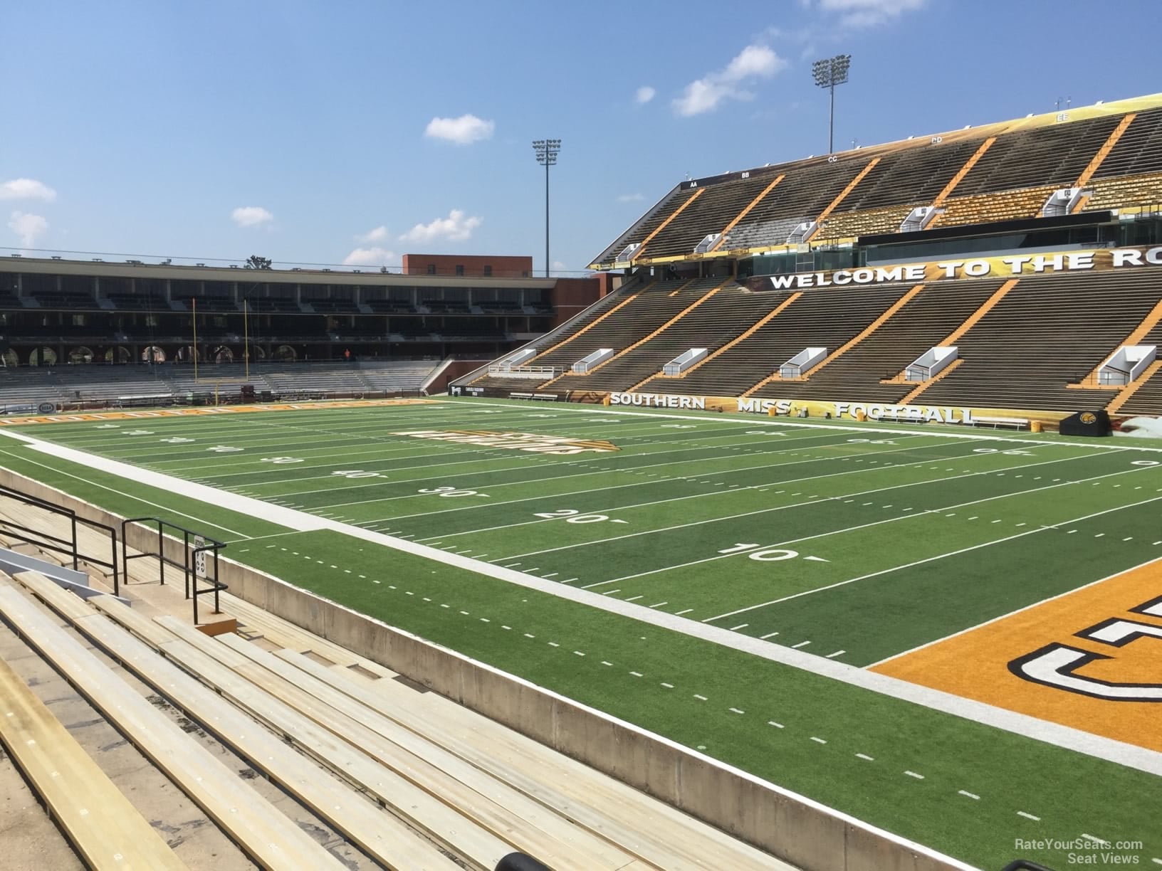 section r, row 12 seat view  - m.m. roberts stadium