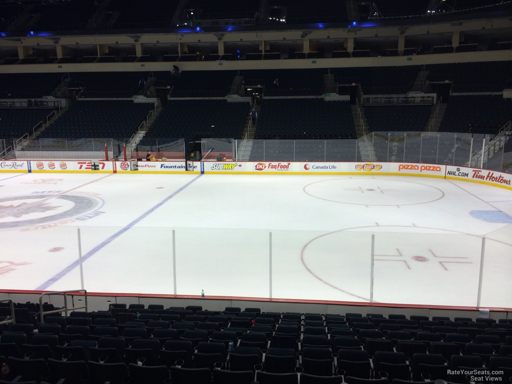 section 104, row 15 seat view  for hockey - canada life centre