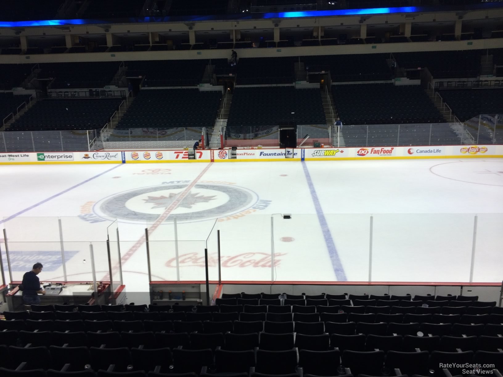 section 105, row 15 seat view  for hockey - canada life centre