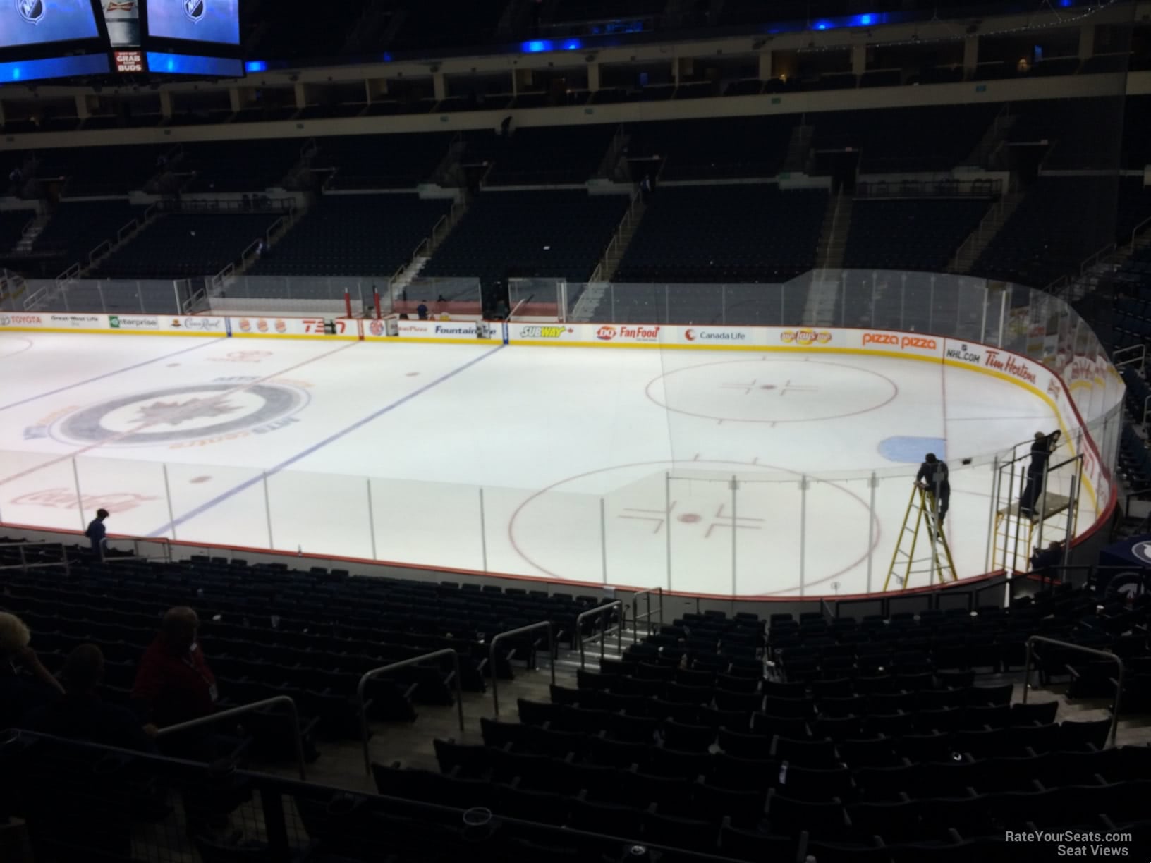 section 203, row 3 seat view  for hockey - canada life centre