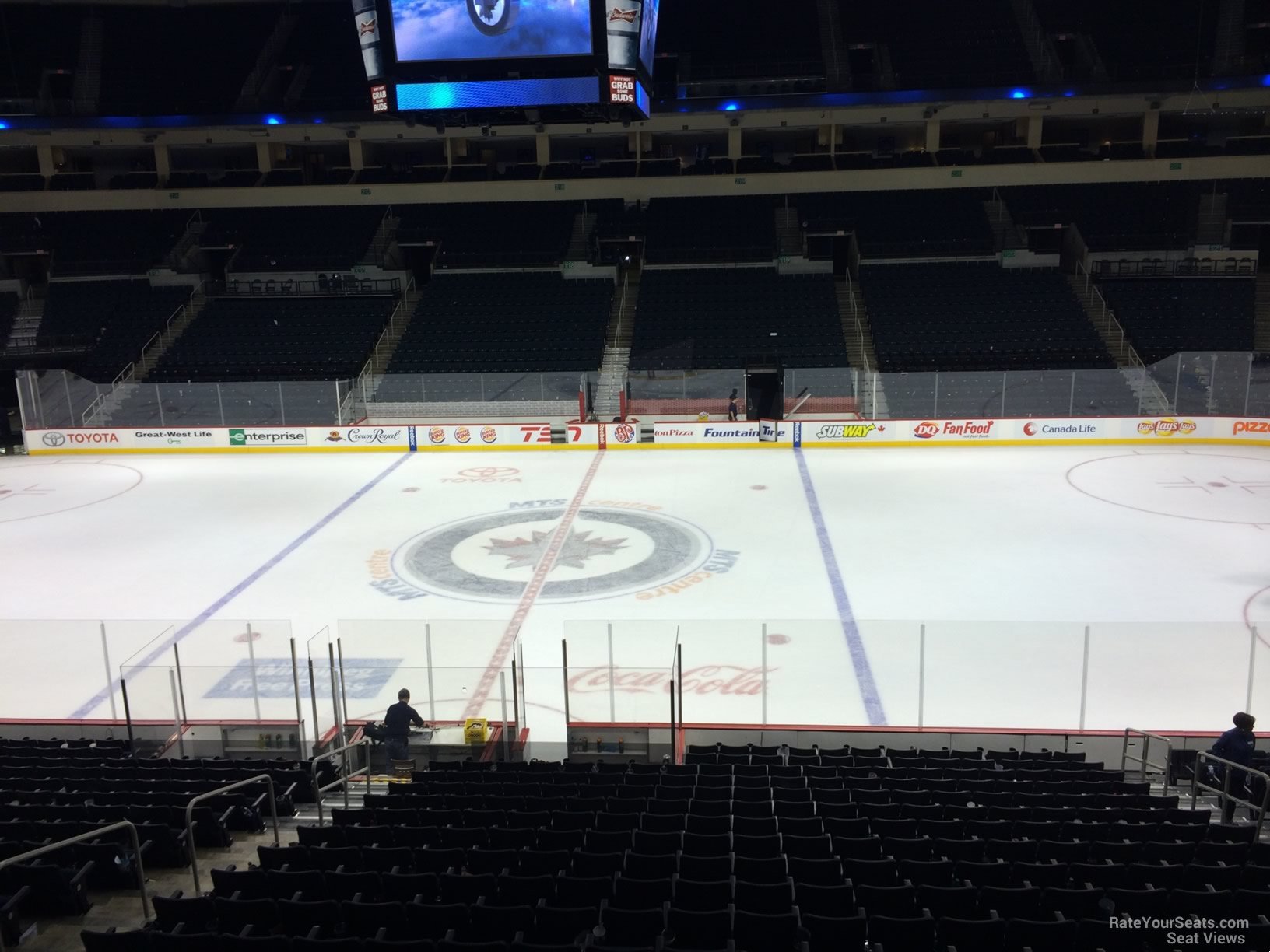 section 205, row 3 seat view  for hockey - canada life centre