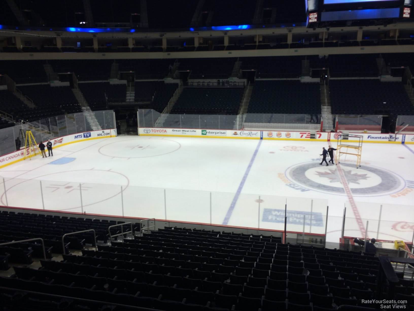 section 206, row 3 seat view  for hockey - canada life centre