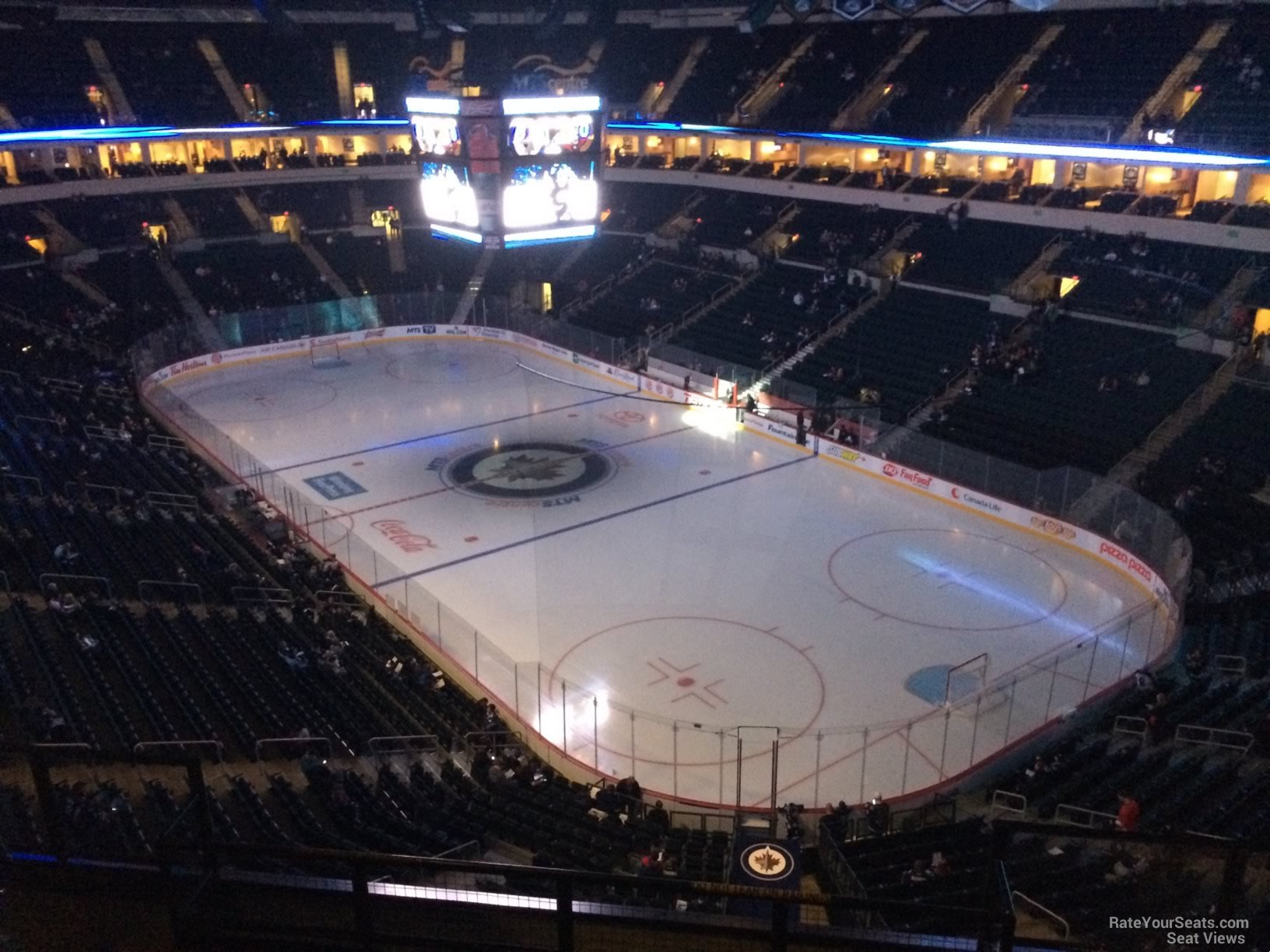 section 301, row 6 seat view  for hockey - canada life centre