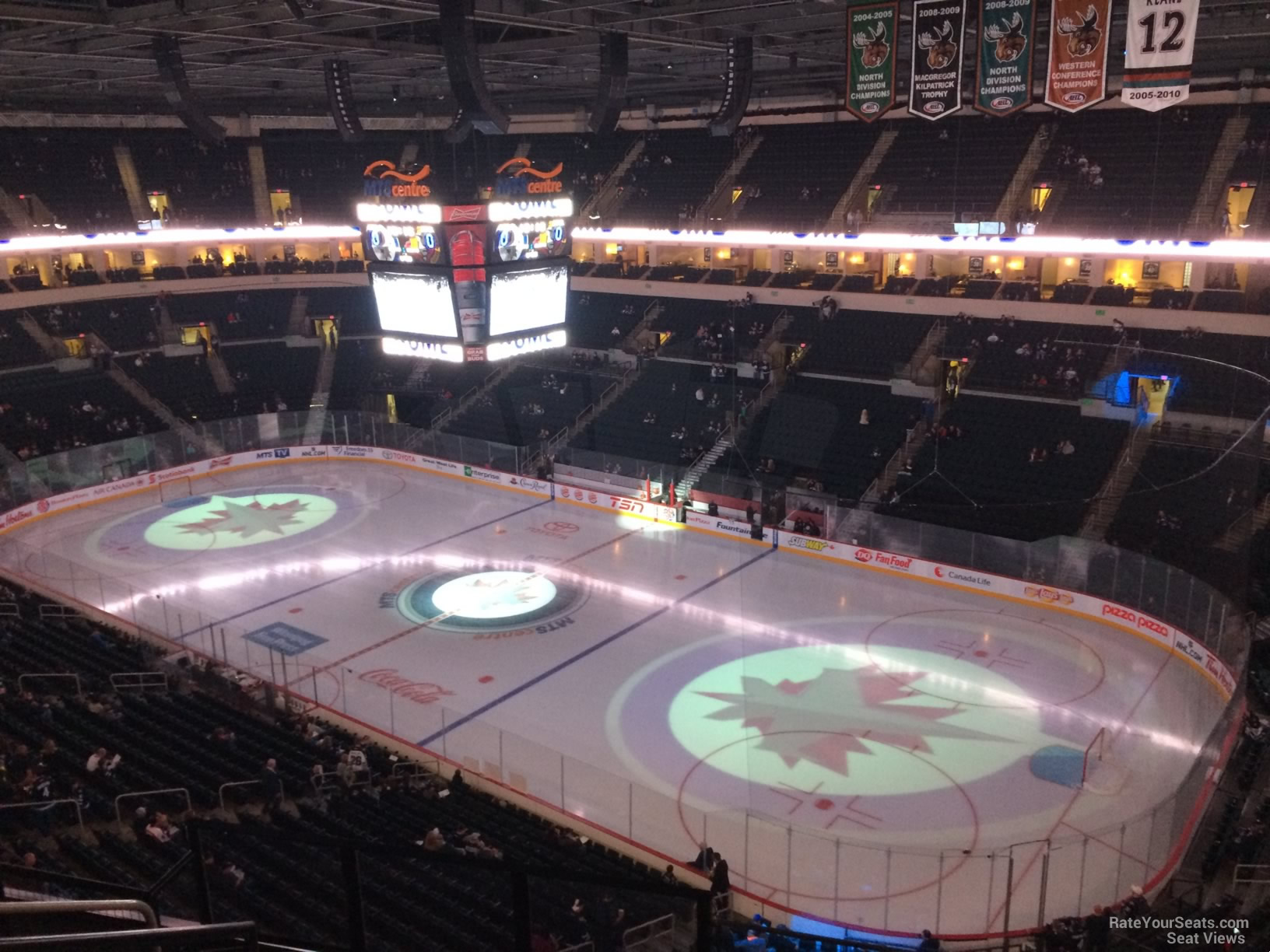 section 302, row 6 seat view  for hockey - canada life centre