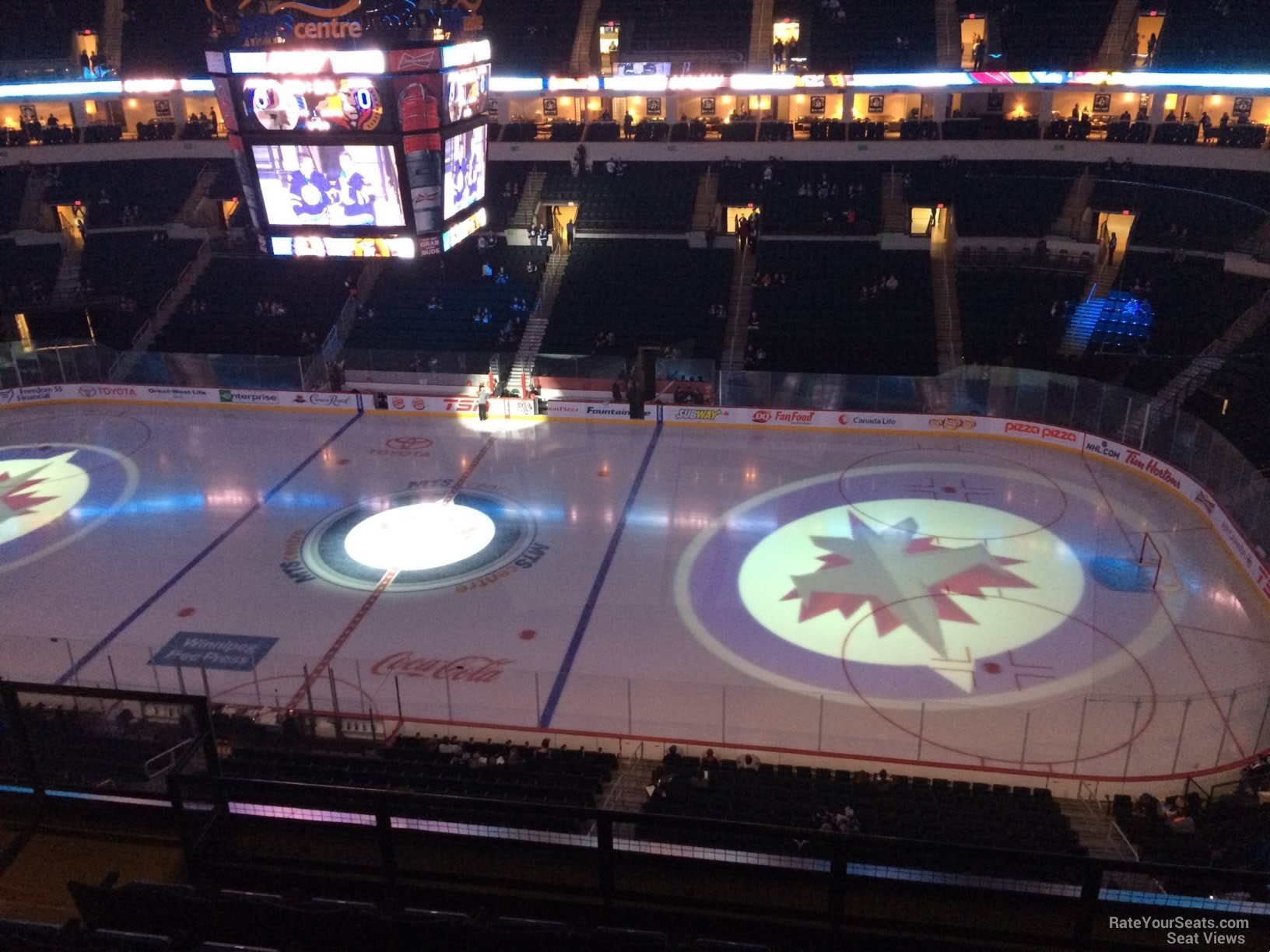 section 304, row 6 seat view  for hockey - canada life centre