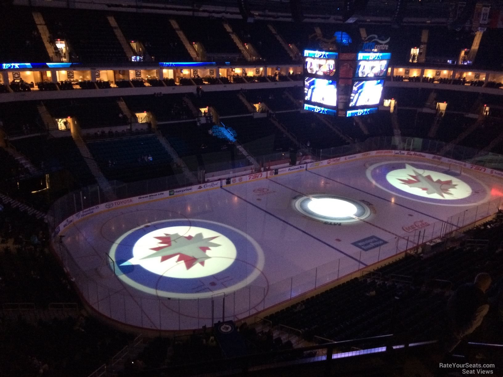 section 309, row 6 seat view  for hockey - canada life centre