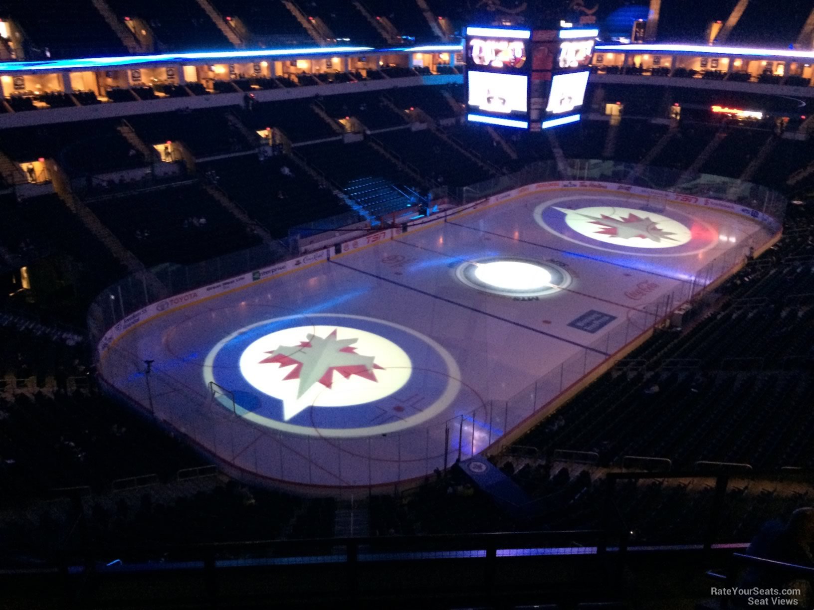 section 310, row 6 seat view  for hockey - canada life centre