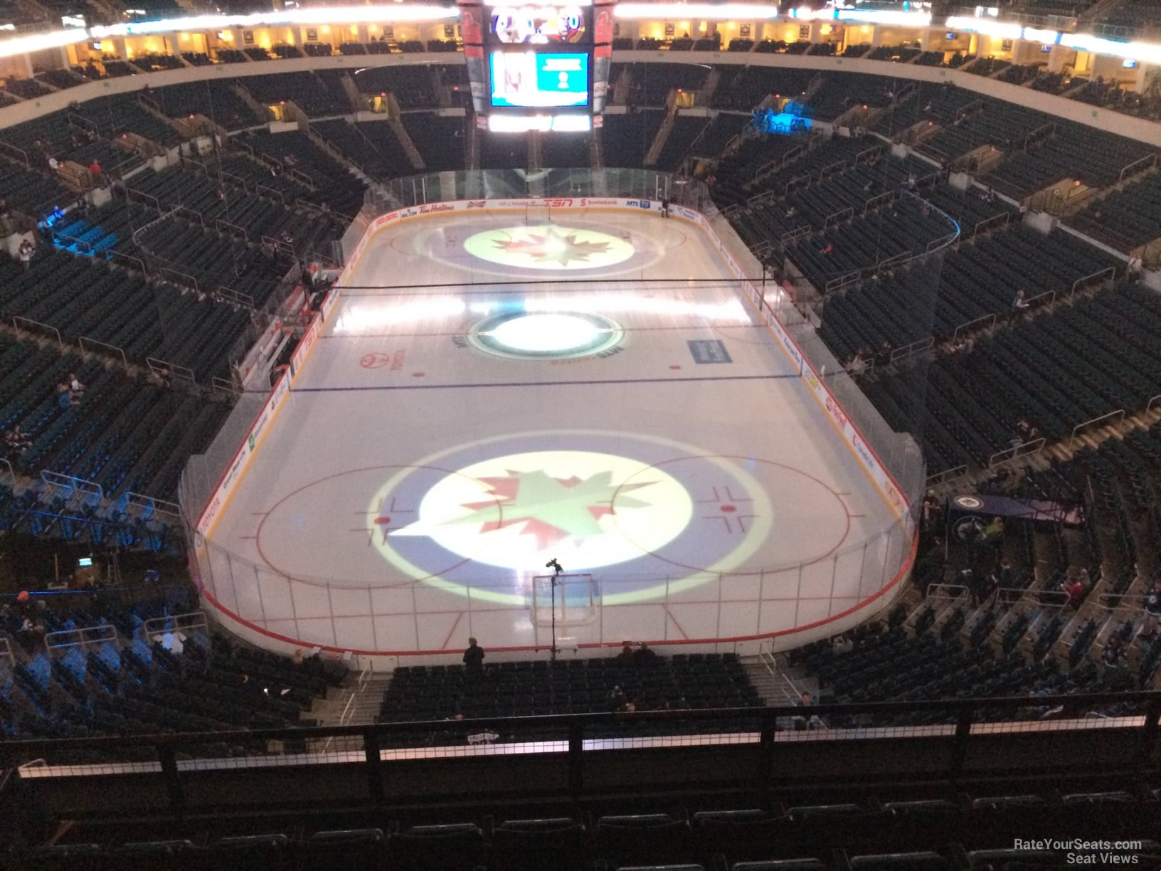 section 313, row 6 seat view  for hockey - canada life centre