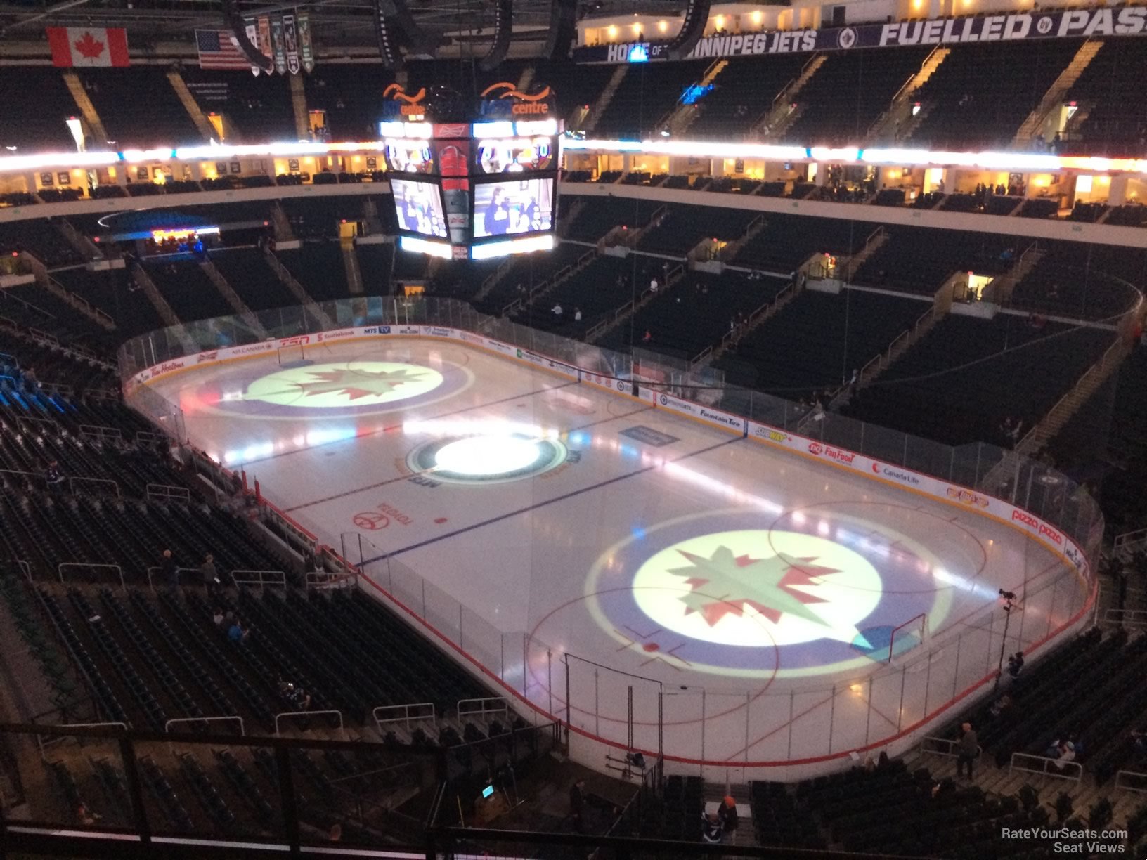 section 316, row 6 seat view  for hockey - canada life centre