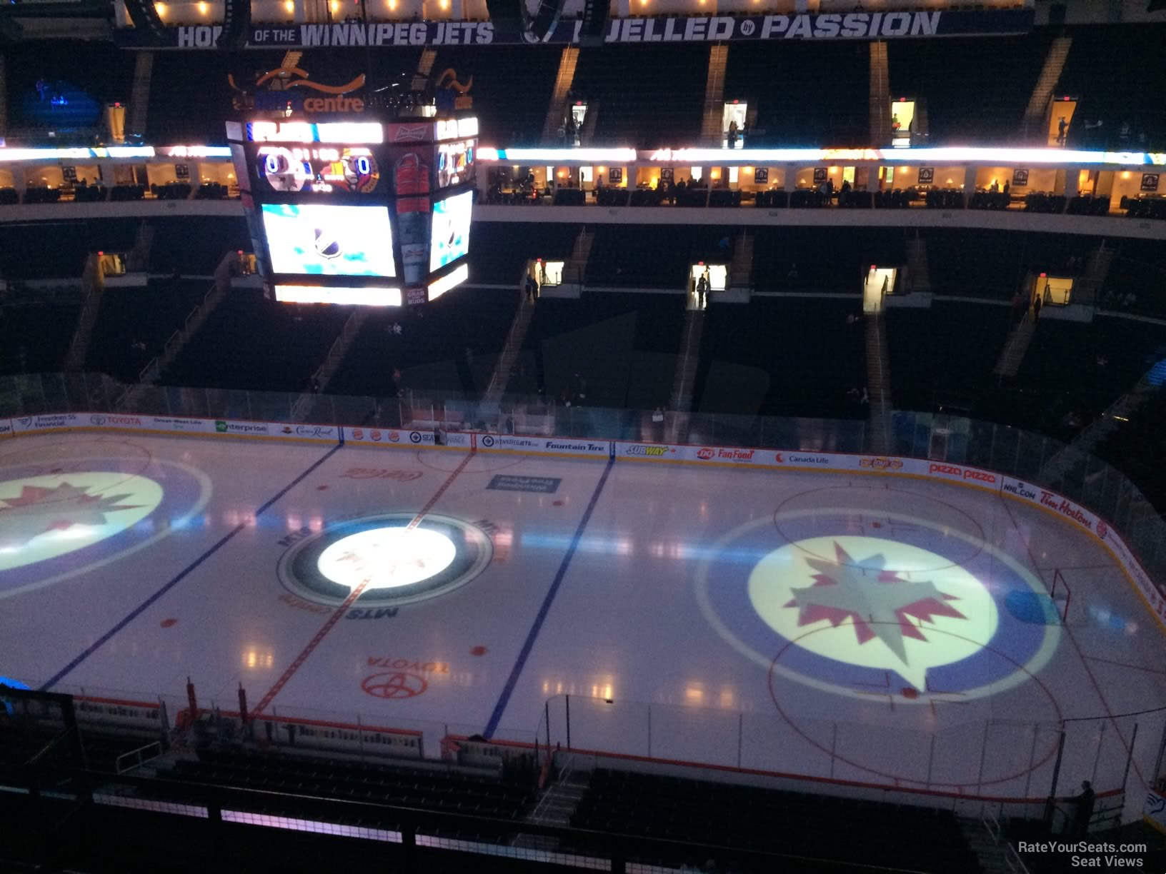 section 319, row 6 seat view  for hockey - canada life centre