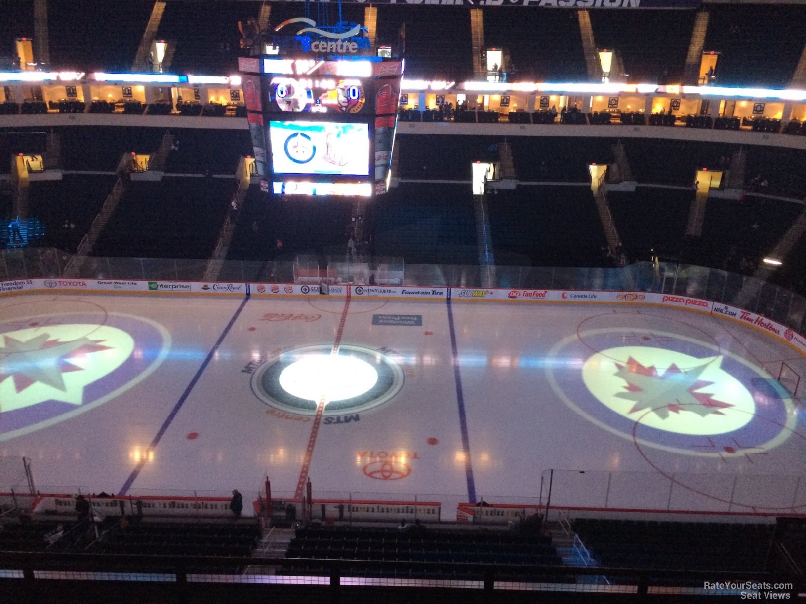 section 320, row 6 seat view  for hockey - canada life centre