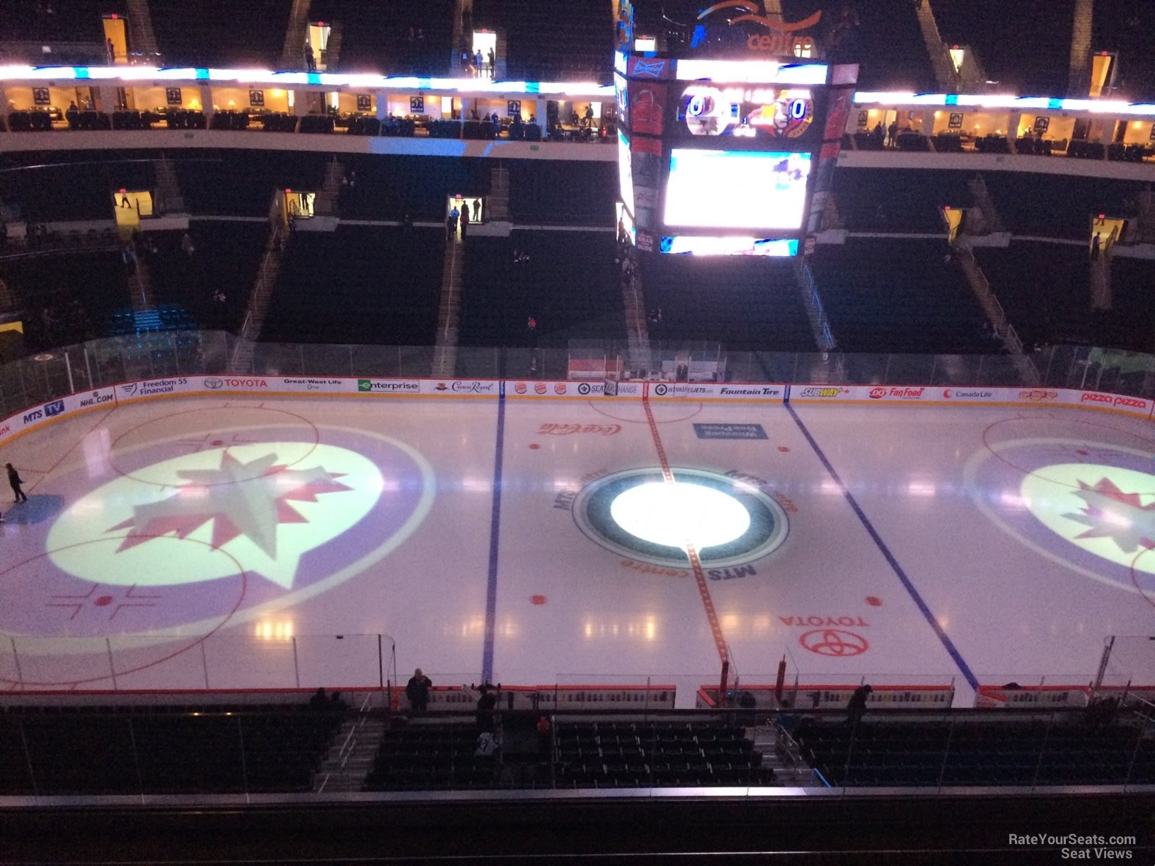 section 321, row 6 seat view  for hockey - canada life centre
