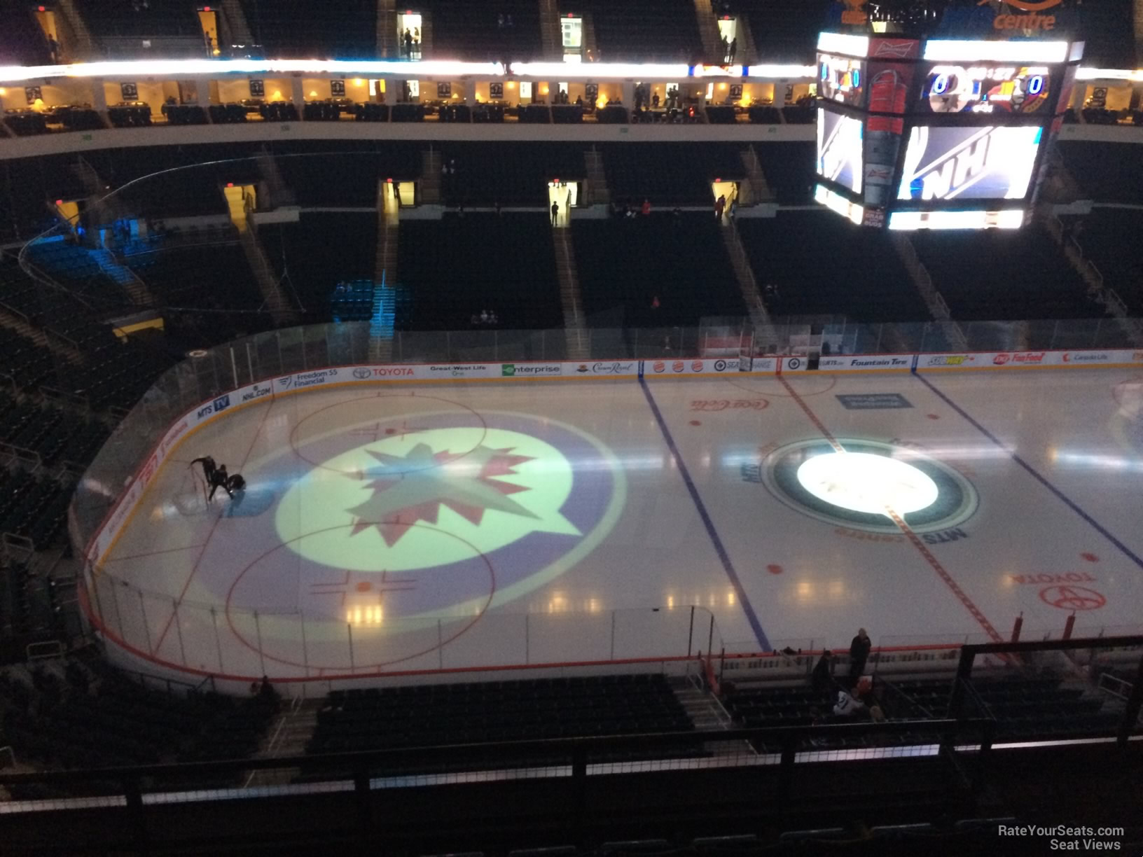 section 322, row 6 seat view  for hockey - canada life centre