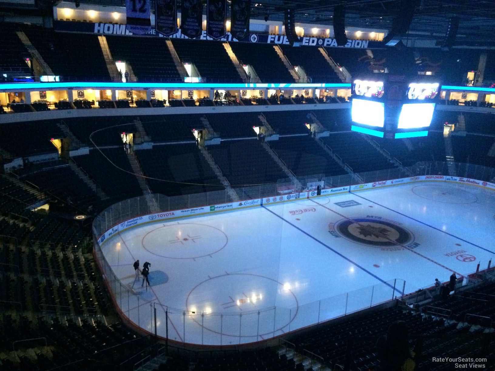 section 324, row 6 seat view  for hockey - canada life centre