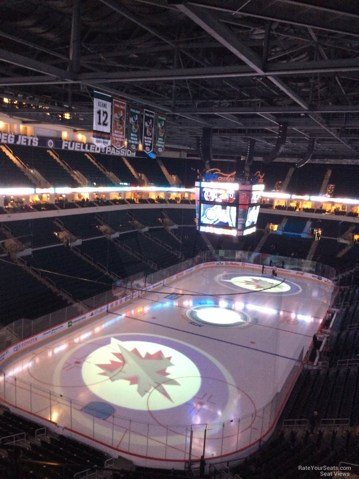 section 326, row 6 seat view  for hockey - canada life centre