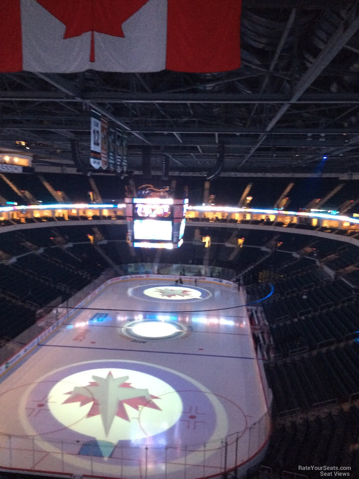 section 327, row 6 seat view  for hockey - canada life centre
