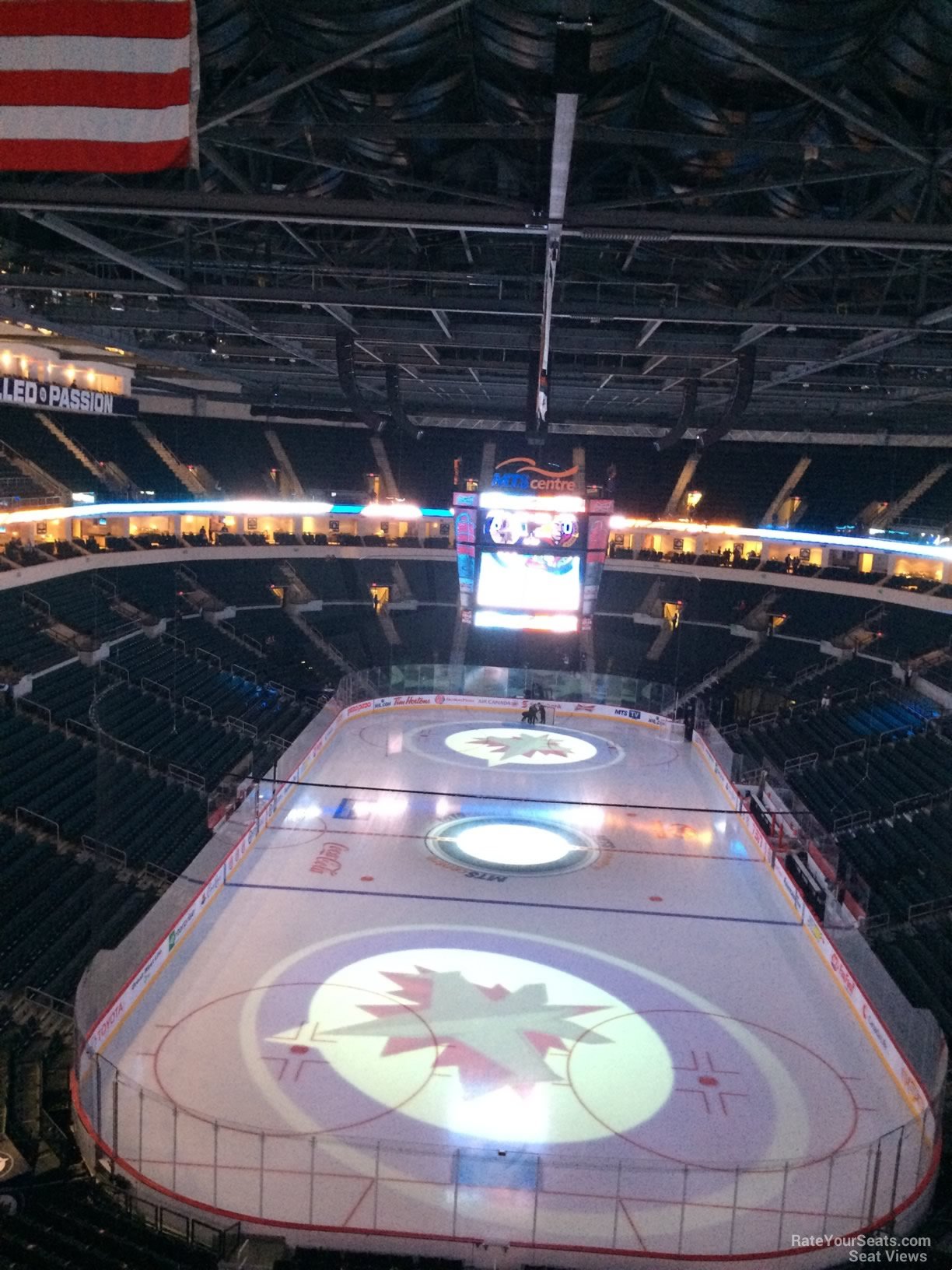 section 328, row 6 seat view  for hockey - canada life centre