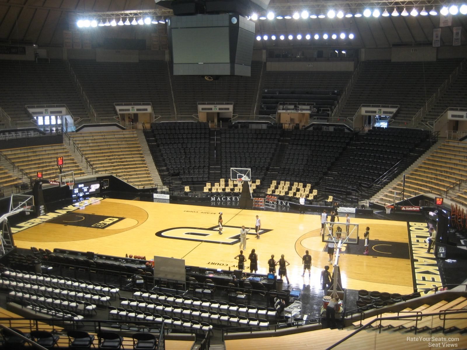 section 101, row 10 seat view  - mackey arena