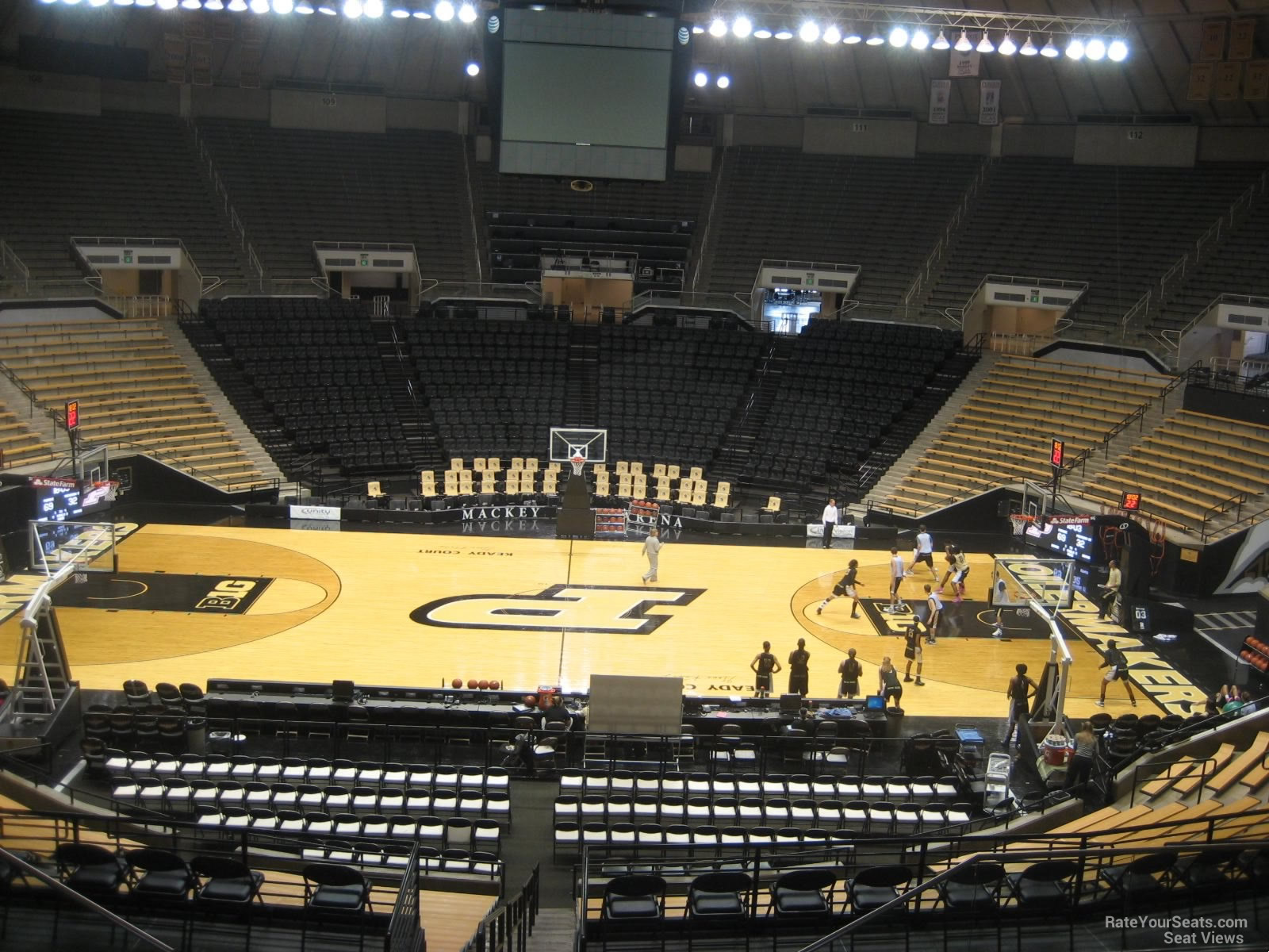 section 102, row 10 seat view  - mackey arena