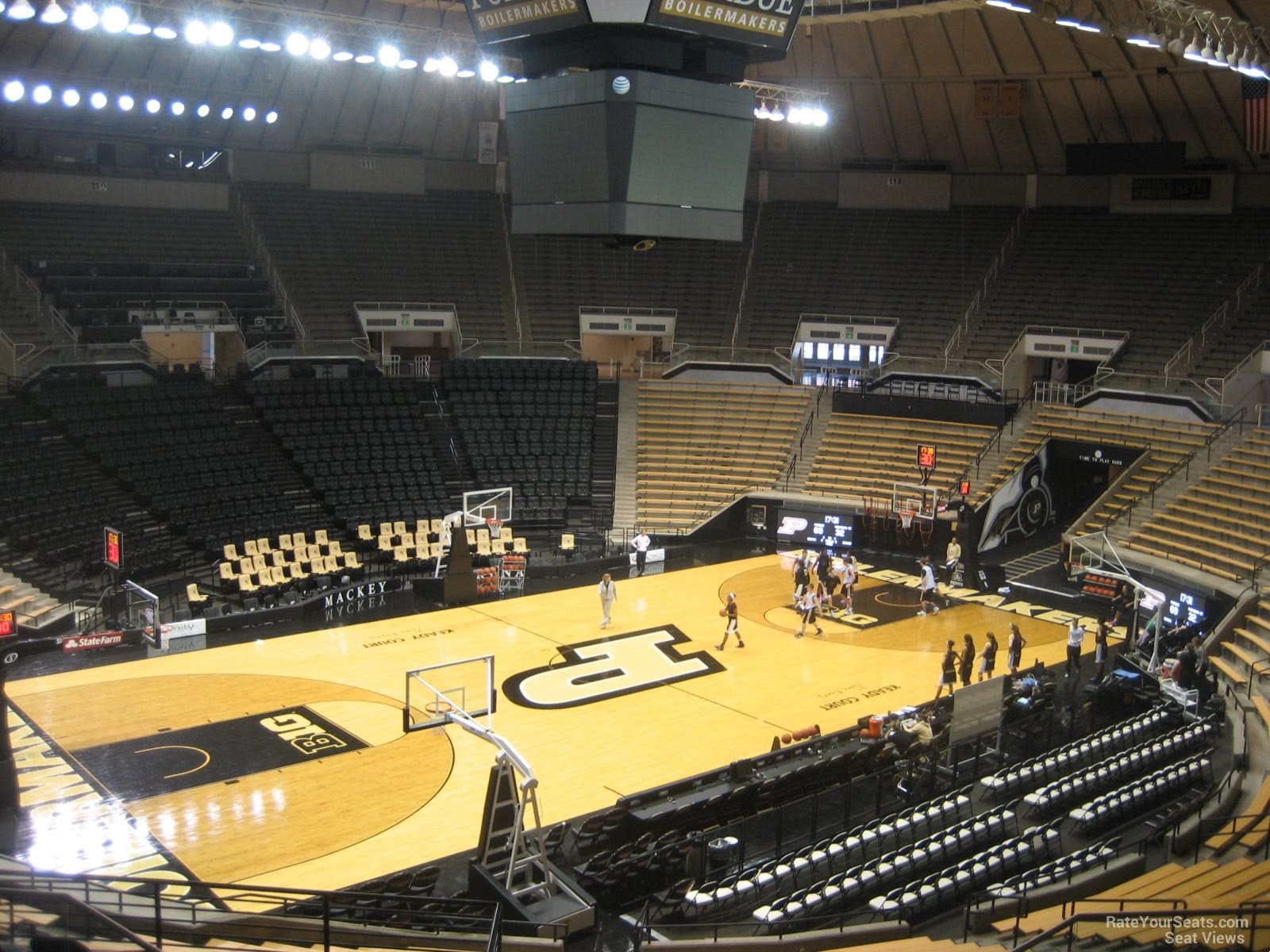 section 104, row 10 seat view  - mackey arena