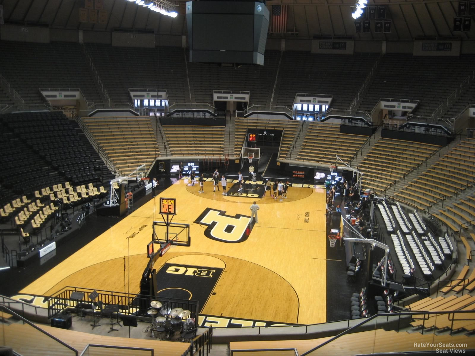 section 106, row 10 seat view  - mackey arena