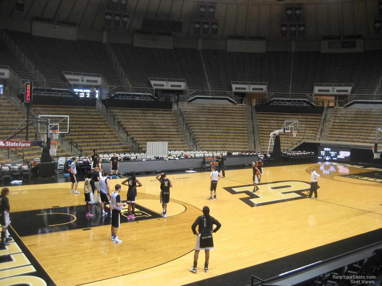 section 12, row 10 seat view  - mackey arena