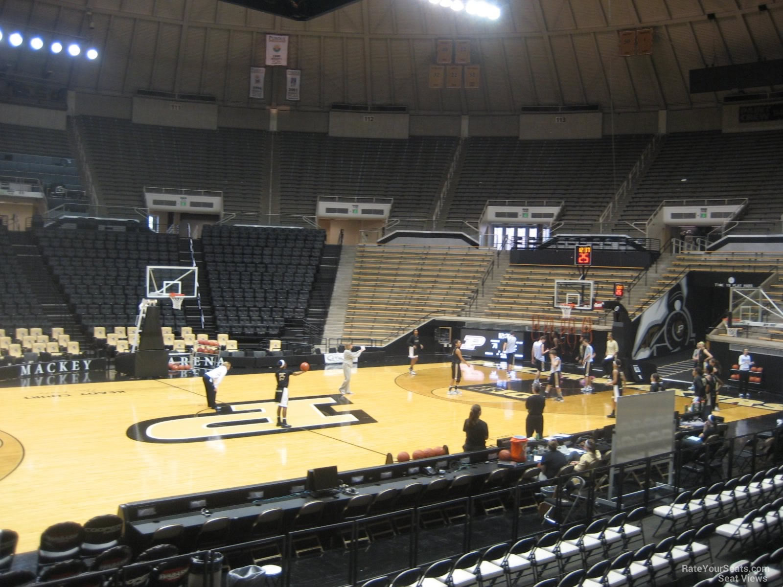 section 2, row 10 seat view  - mackey arena