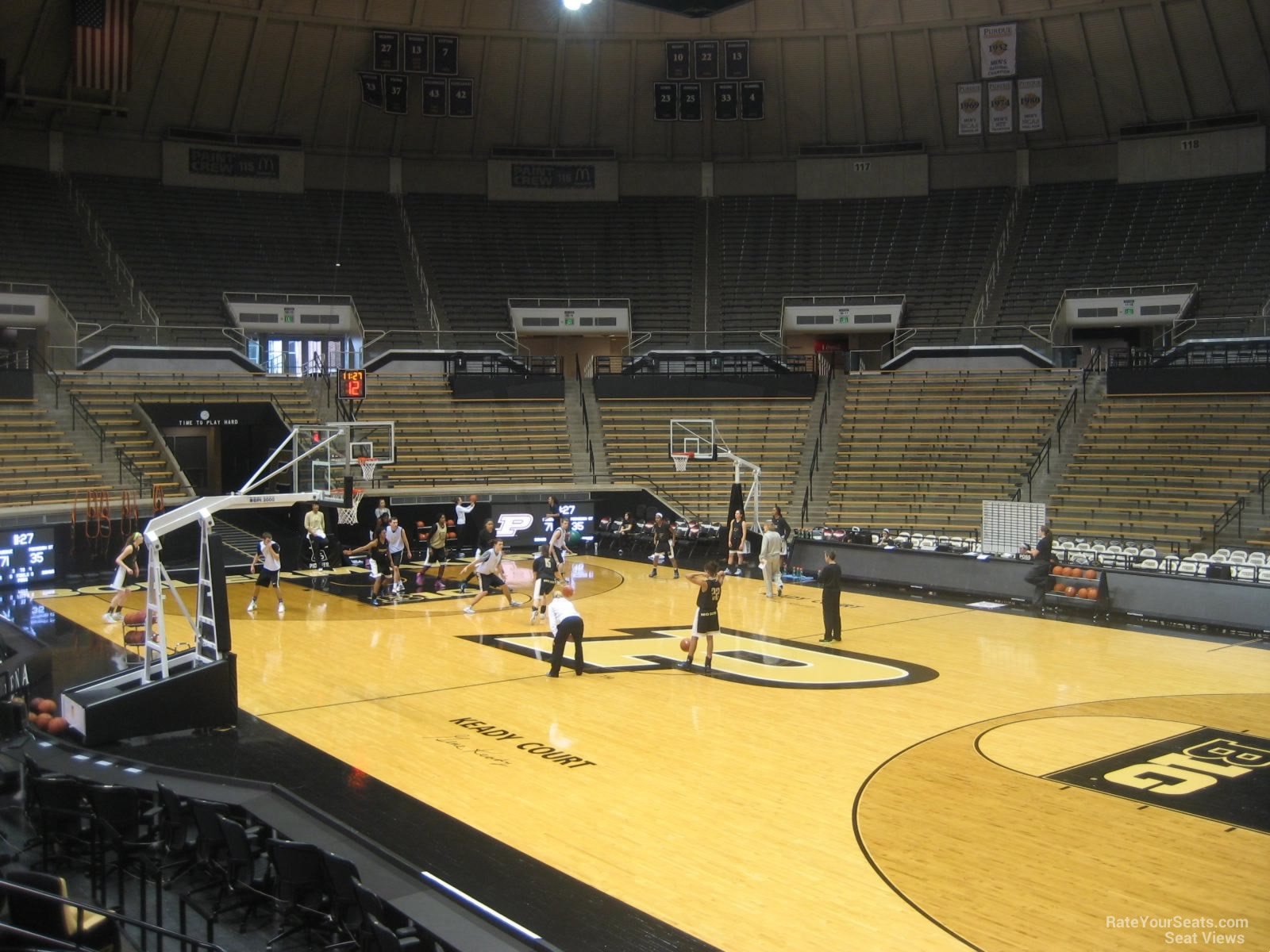 section 7, row 10 seat view  - mackey arena