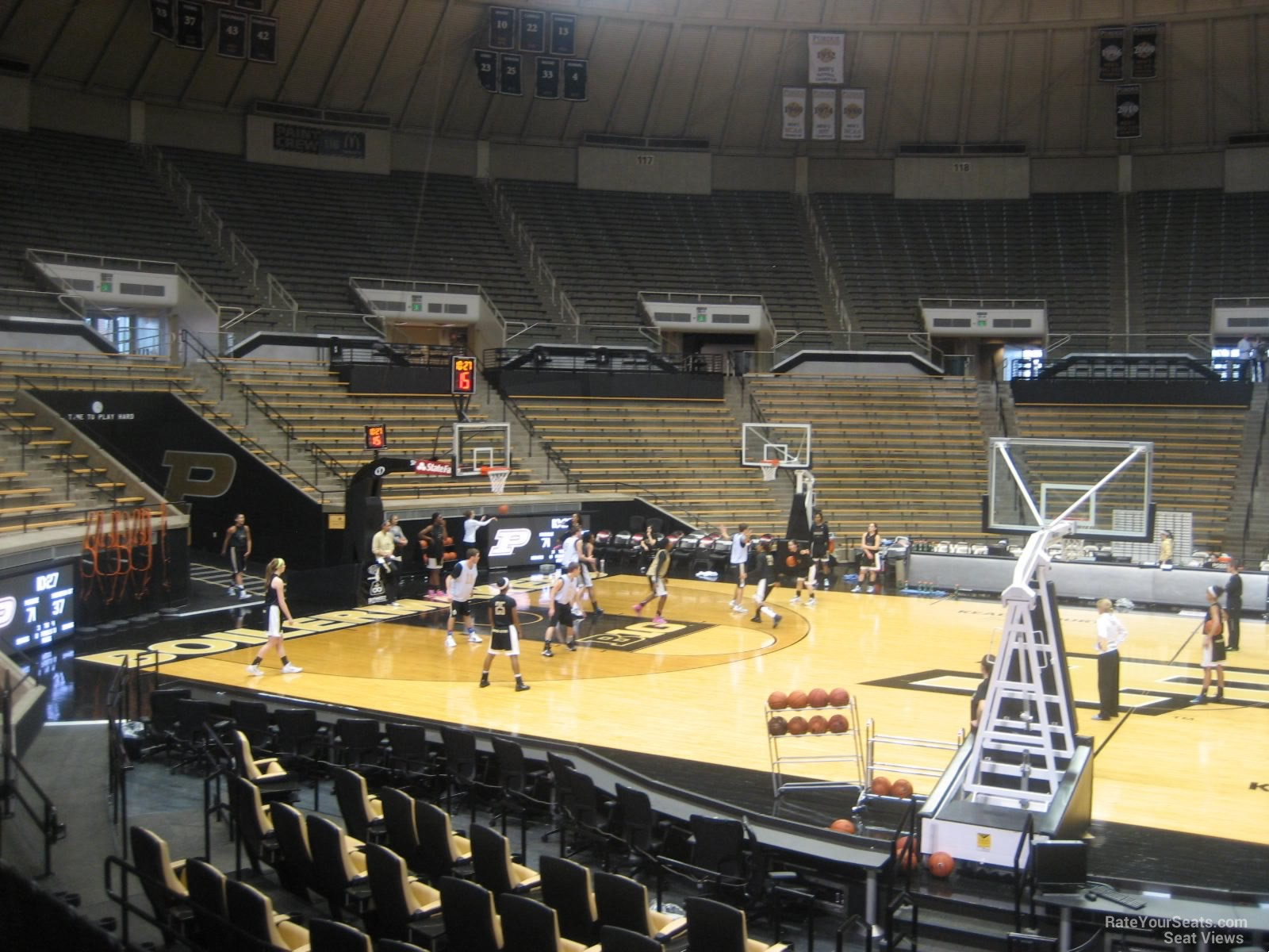 section 9, row g seat view  - mackey arena