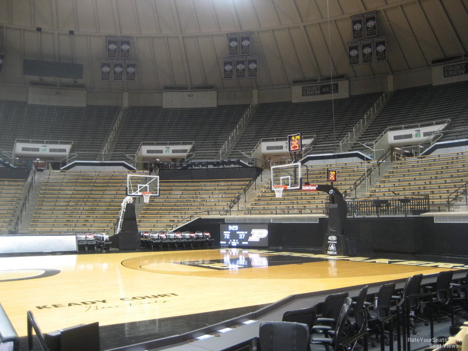 floor seat view  - mackey arena