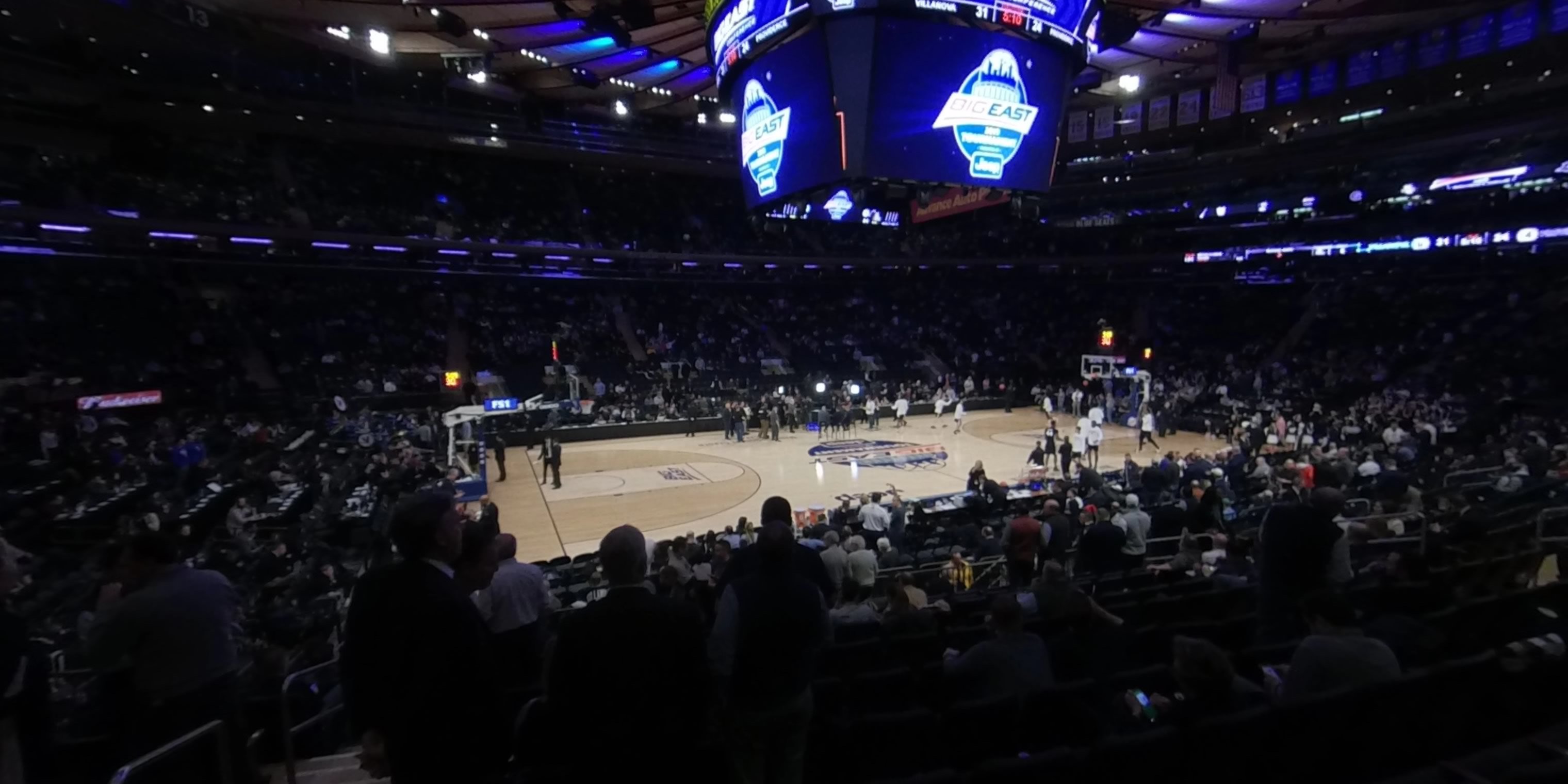 section 105 panoramic seat view  for basketball - madison square garden