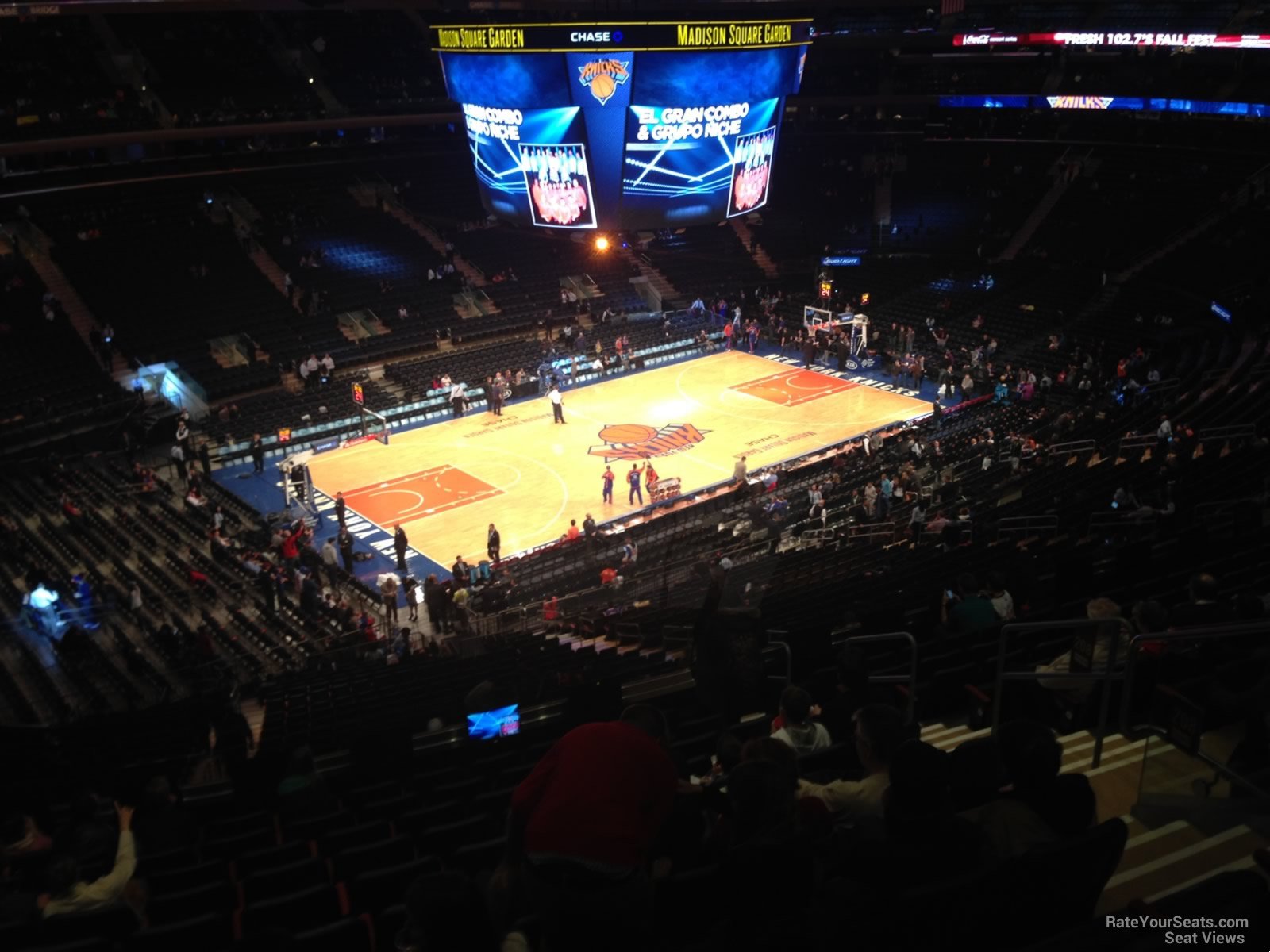 section 208, row 12 seat view  for basketball - madison square garden