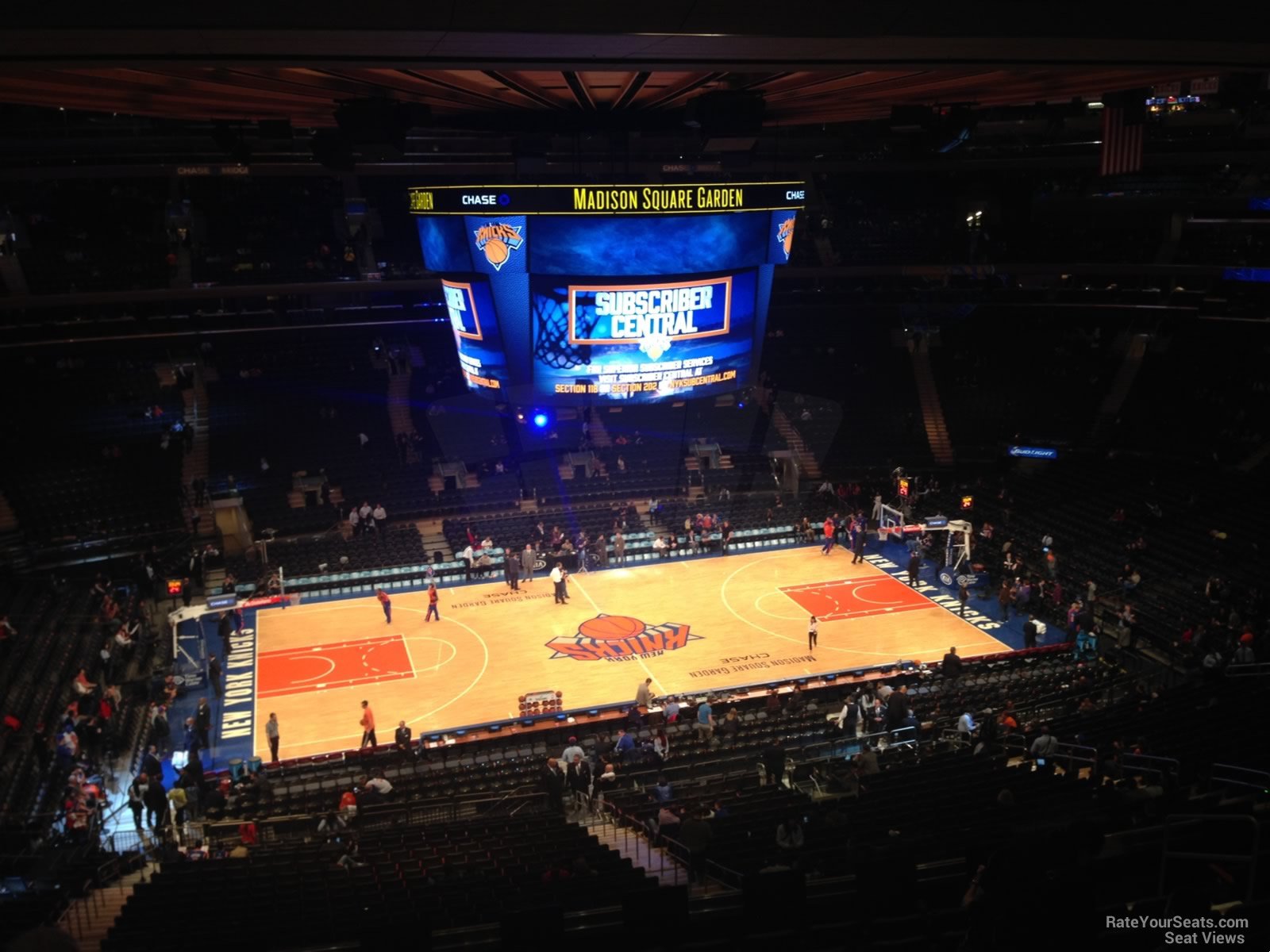 section 210, row 12 seat view  for basketball - madison square garden