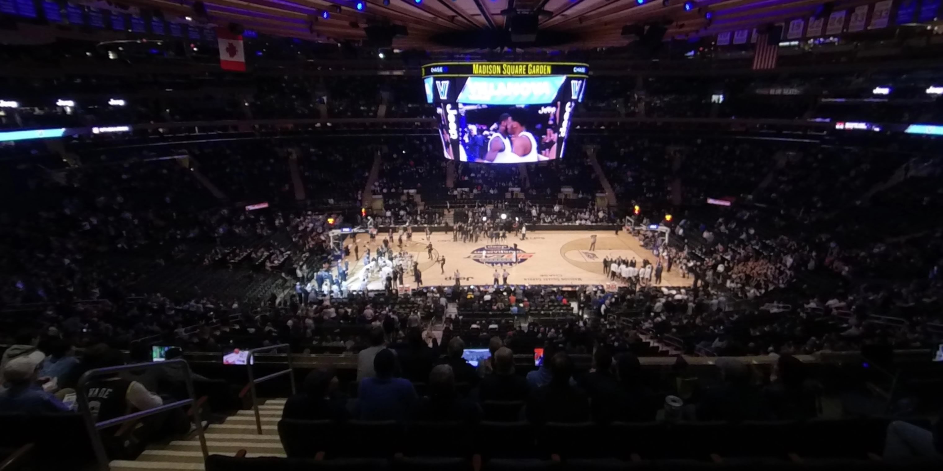 section 211 panoramic seat view  for basketball - madison square garden