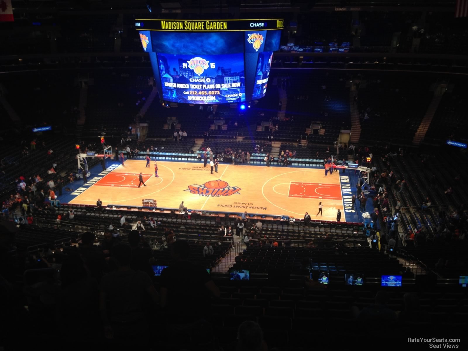 section 212, row 12 seat view  for basketball - madison square garden