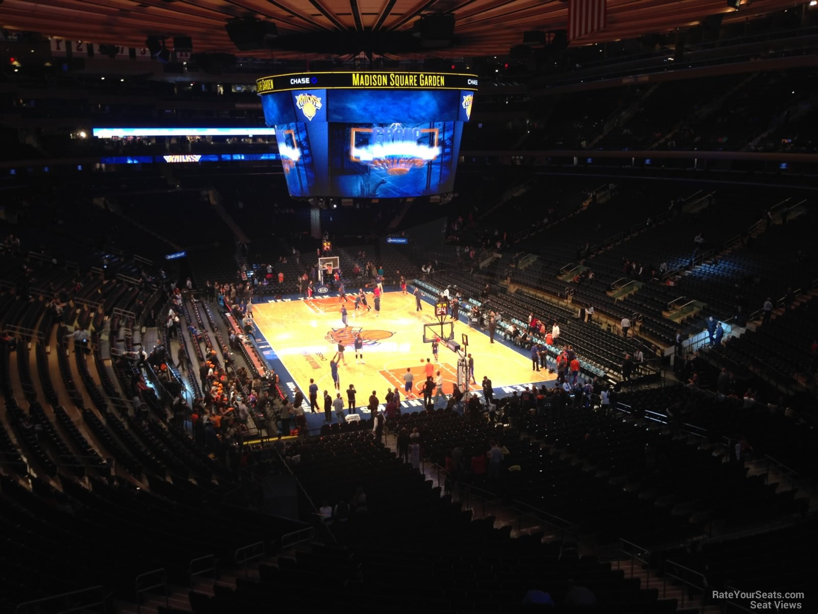 section 216, row 3 seat view  for basketball - madison square garden