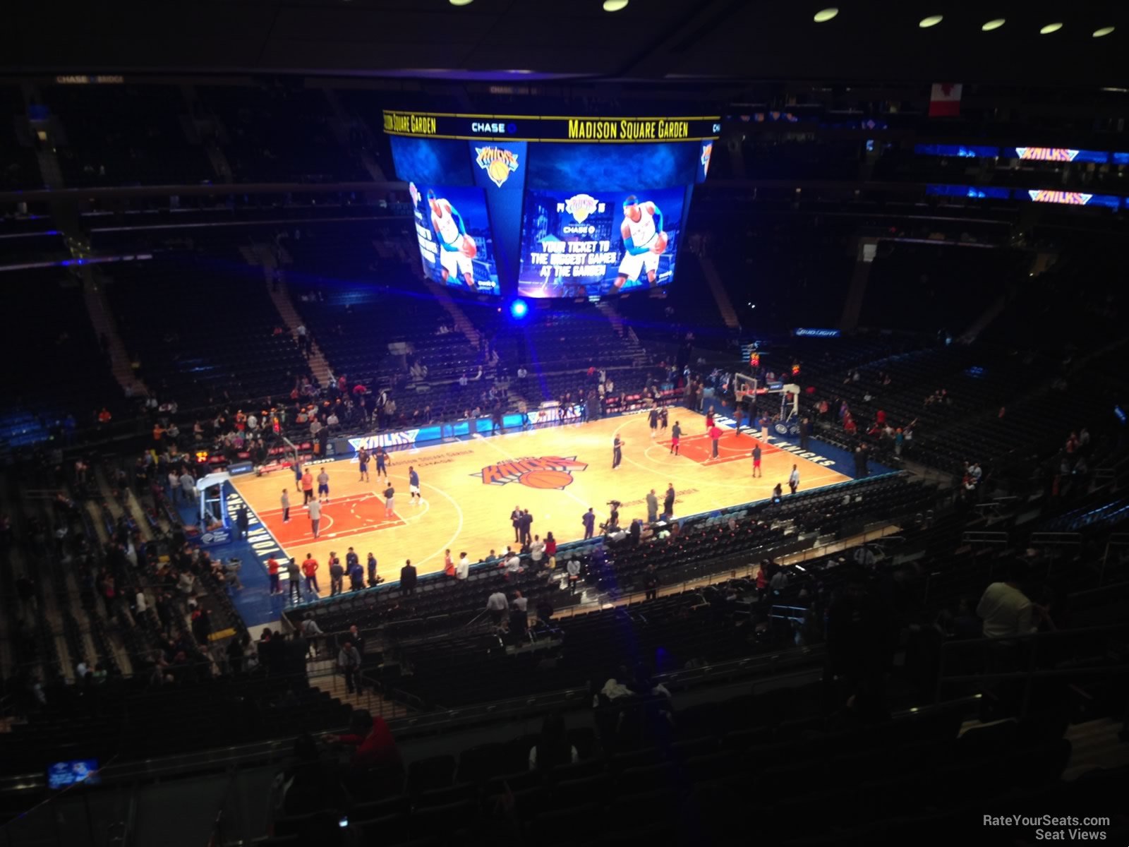 section 222, row 12 seat view  for basketball - madison square garden