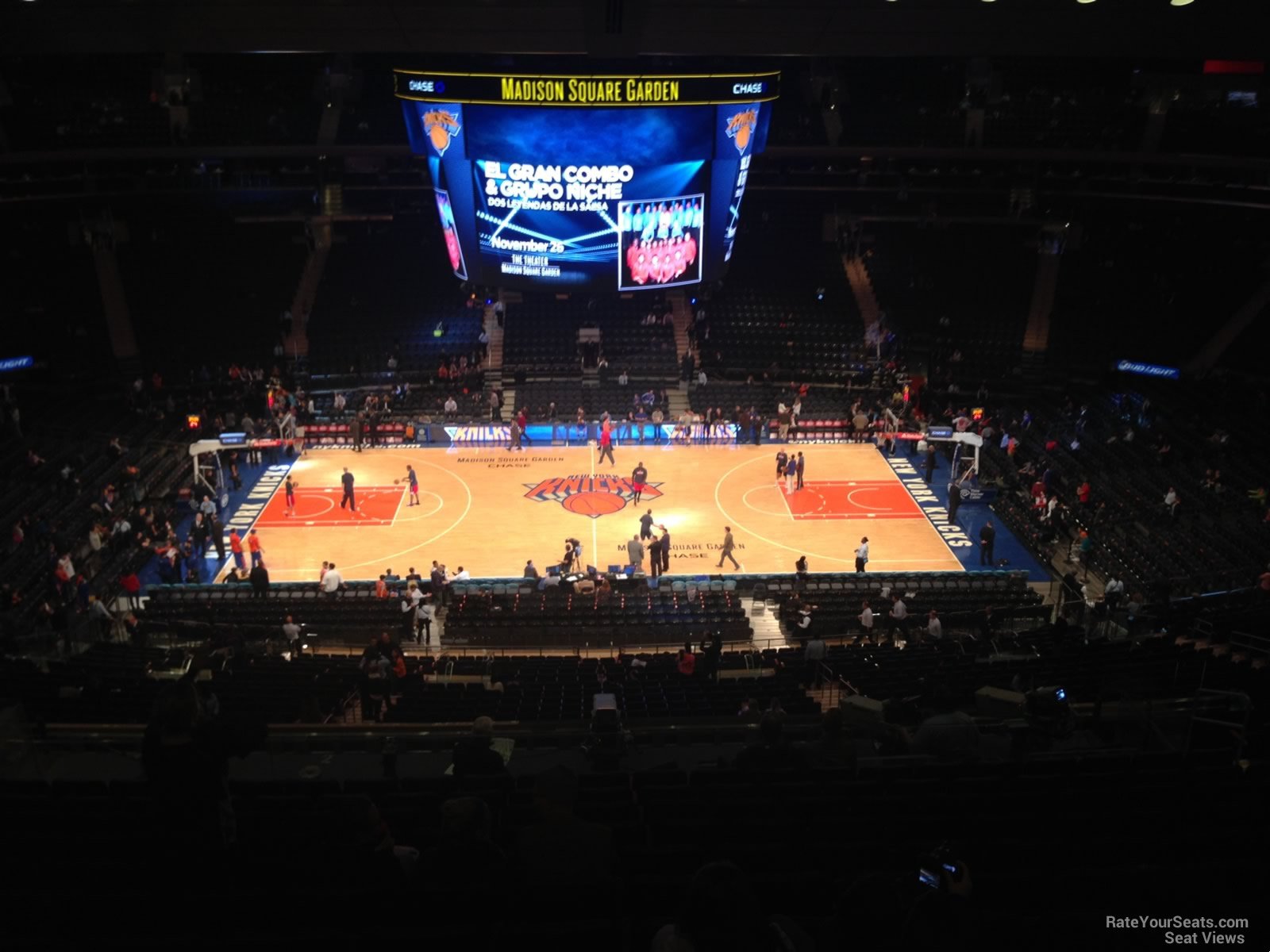 section 224, row 12 seat view  for basketball - madison square garden