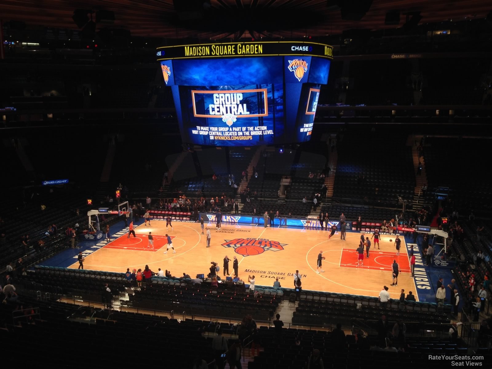 Madison Square Garden 200 Level Corner Basketball Seating