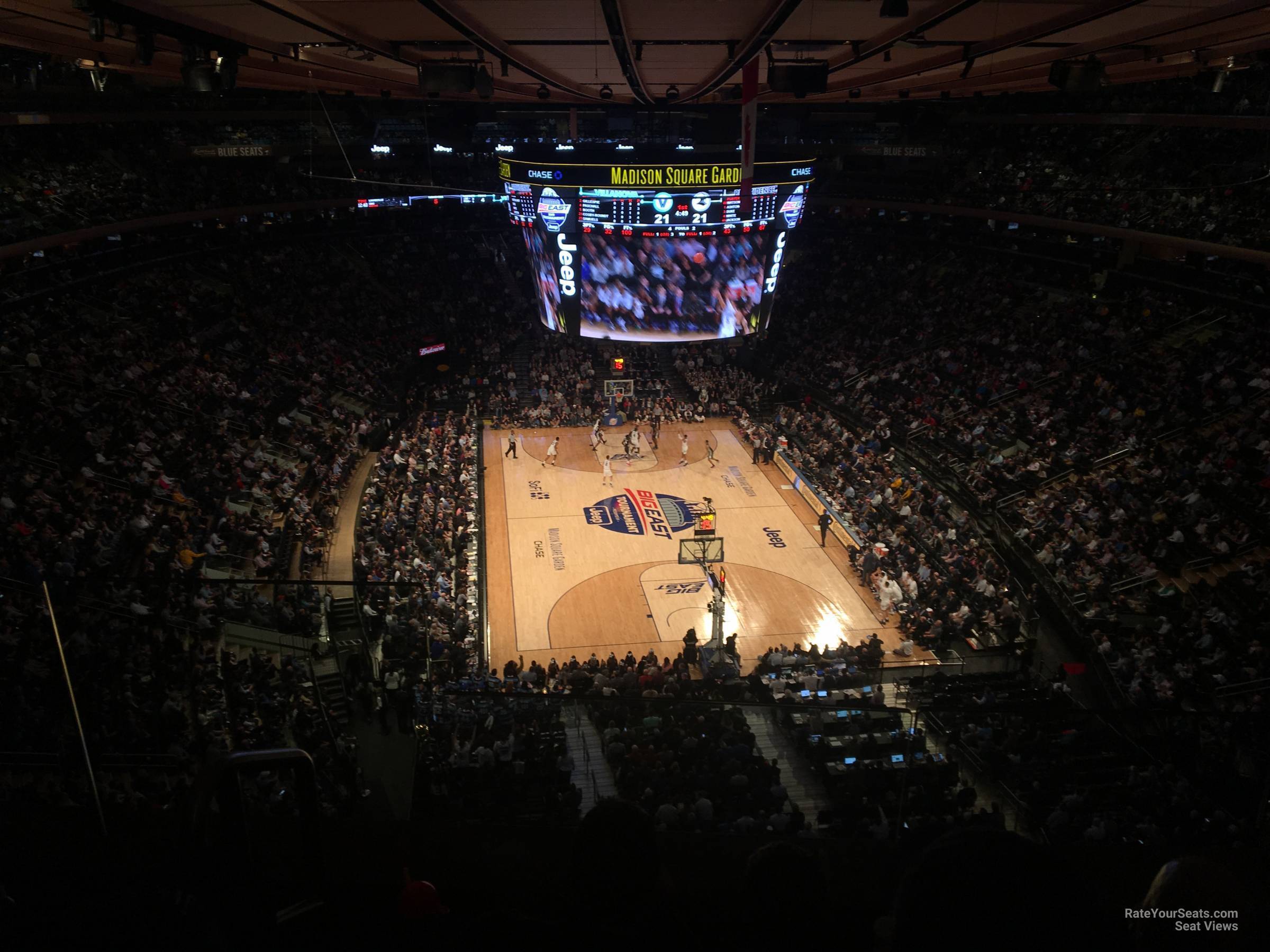 section 304, row 2 seat view  for basketball - madison square garden