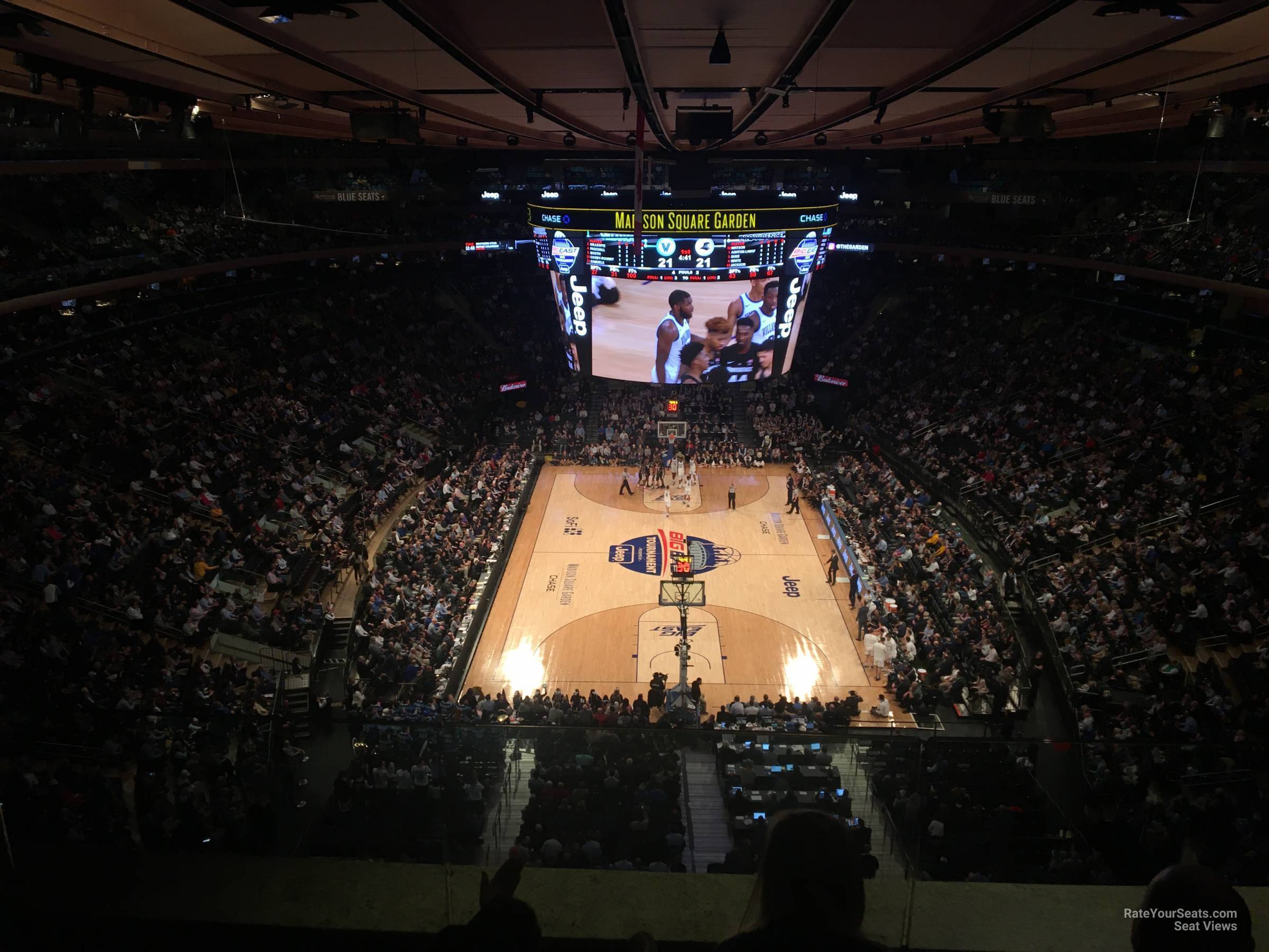 section 305, row 2 seat view  for basketball - madison square garden