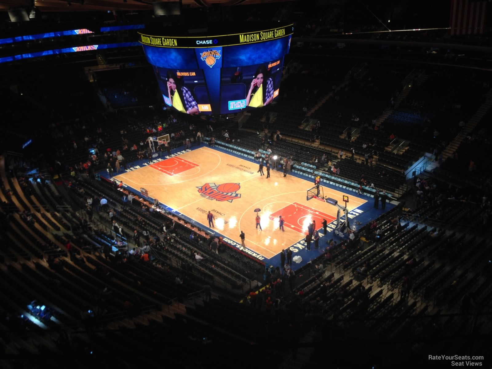 section 317, row 3 seat view  for basketball - madison square garden