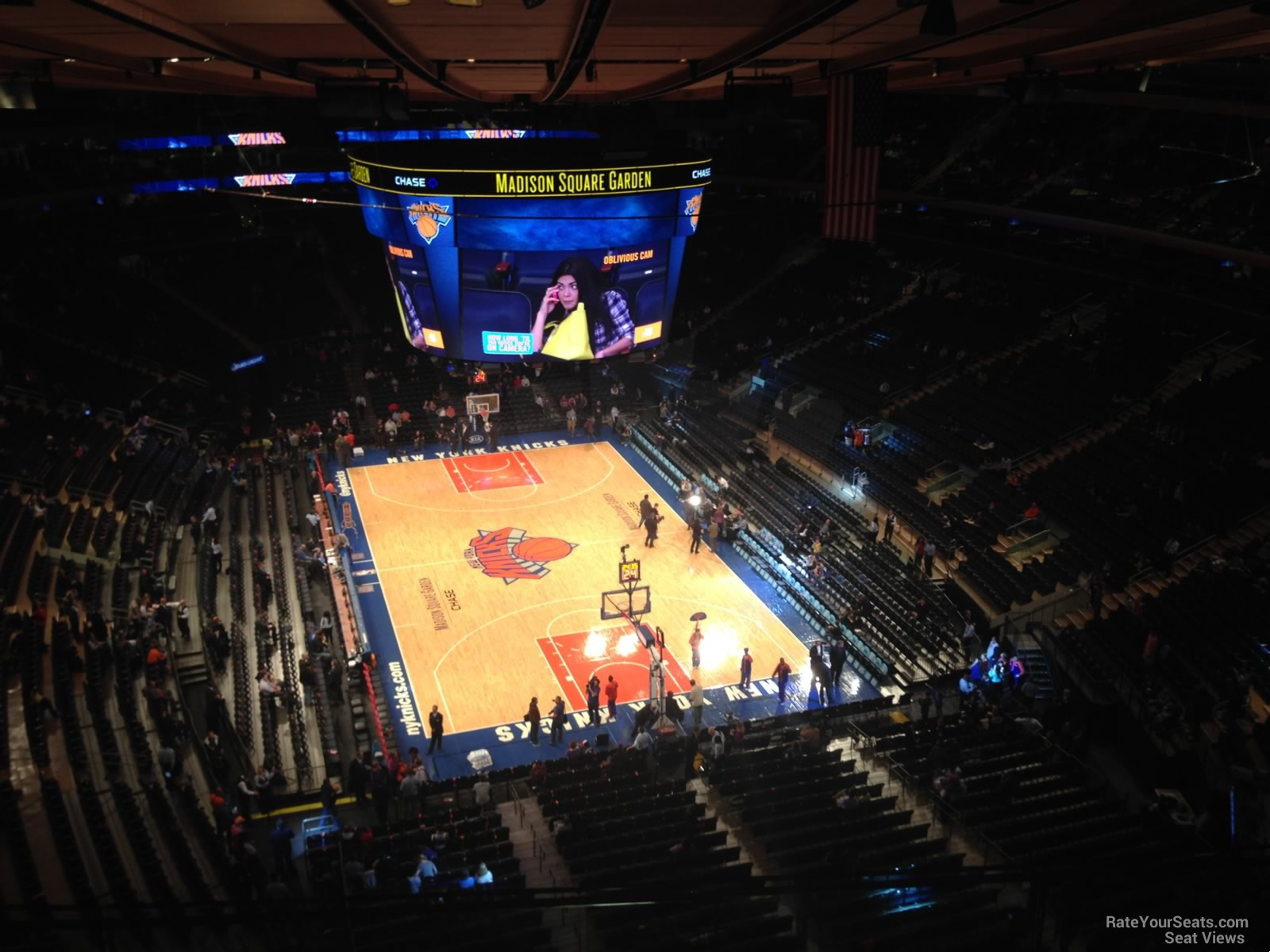 section 319, row 3 seat view  for basketball - madison square garden