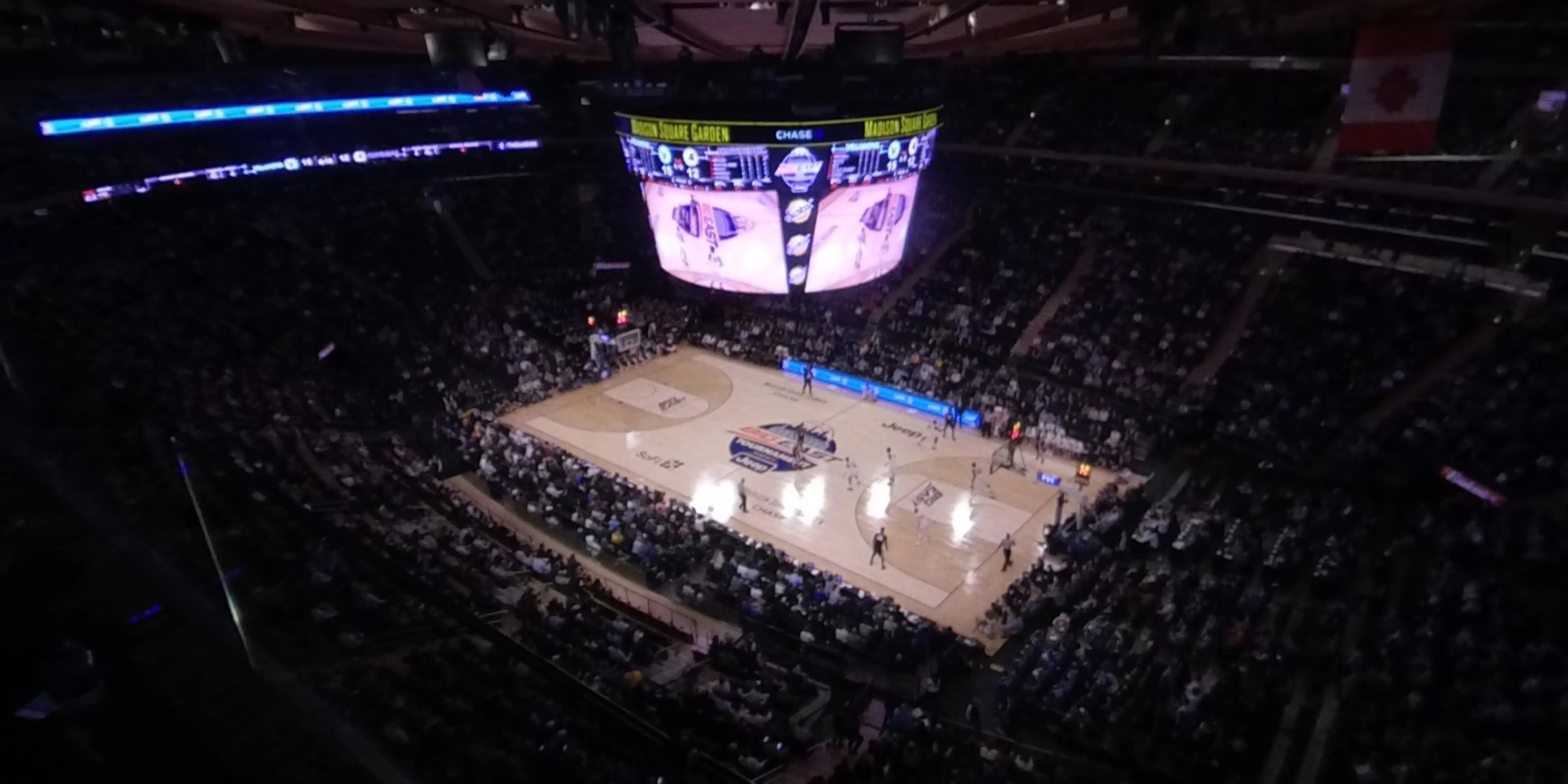 section 326 panoramic seat view  for basketball - madison square garden